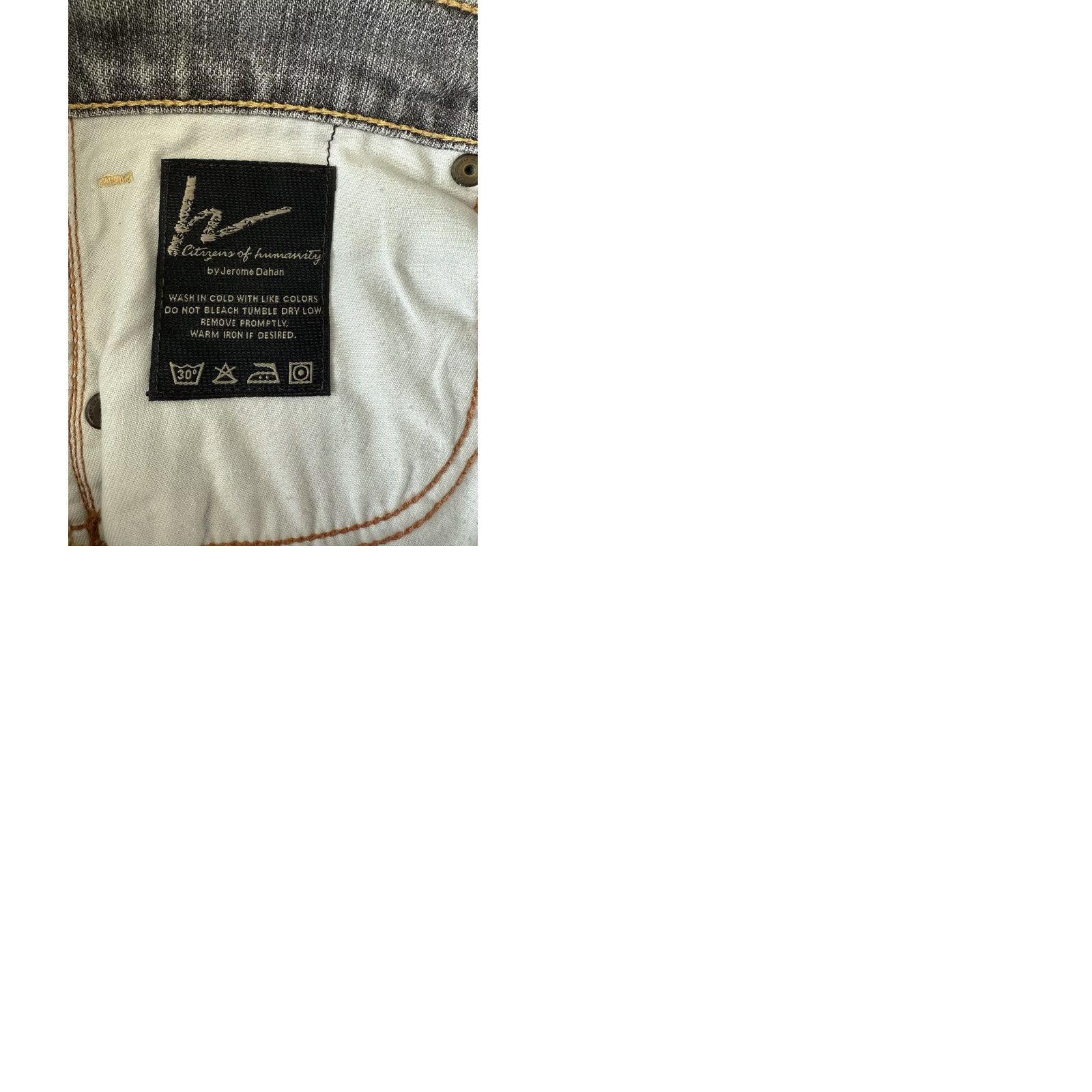 Citizens Of Humanity VTG Citizens of Humanity Jackie Bootcut Jeans Womens 29 (33x32) Denim Gray 5-Pocket 195088 Jeans Mens Womens Girls Boys Size 29" - 9 Thumbnail