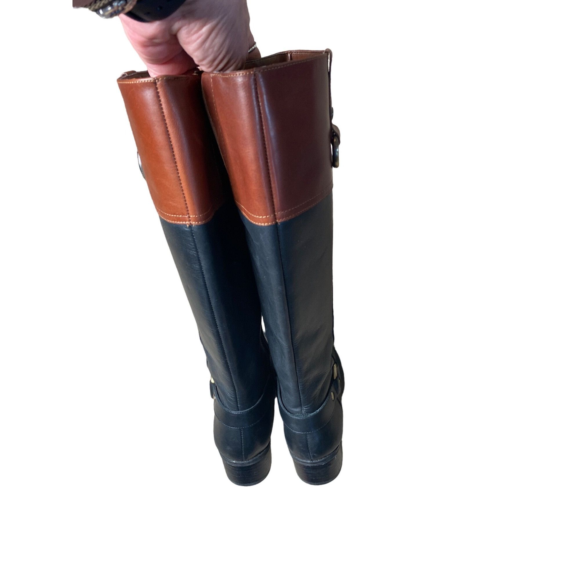 Other BANDOLINO WOMEN'S BLACK & BROWN RIDING BOOTS SZ 6 Size US 6 / IT 36 - 6 Thumbnail