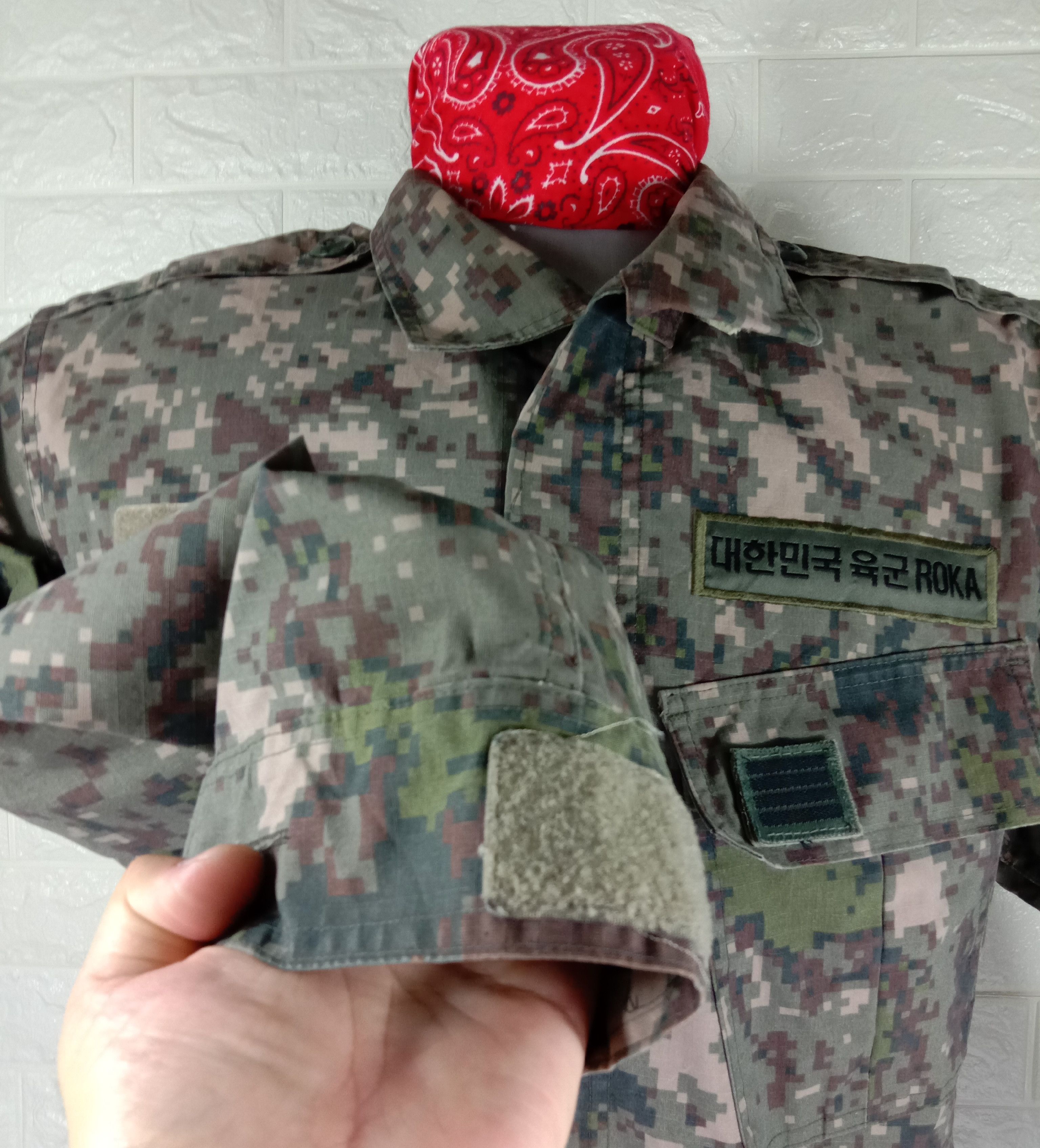 Vintage Vintage ROKA Military Camo Digital Tactical Jacket Size US M / EU 48-50 / 2 - 6 Thumbnail