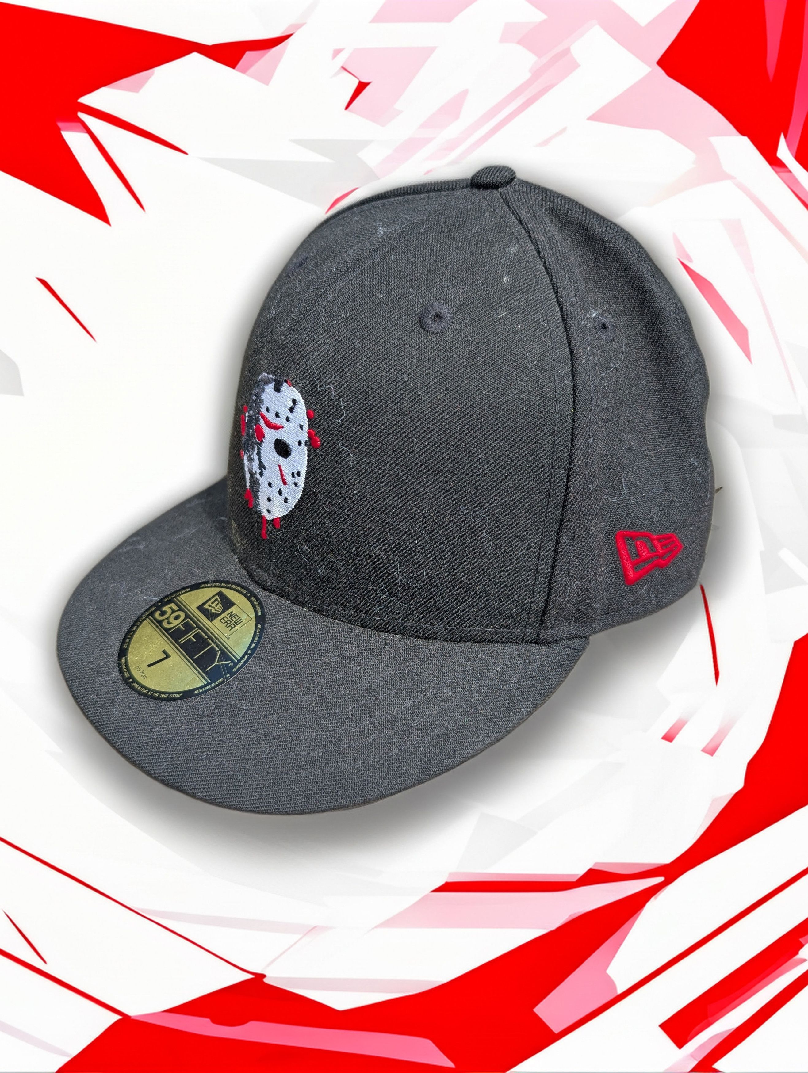 New Era MyFitted Friday 13th SIZE 7 Jason Blood Mask Hat Size ONE SIZE - 2 Thumbnail
