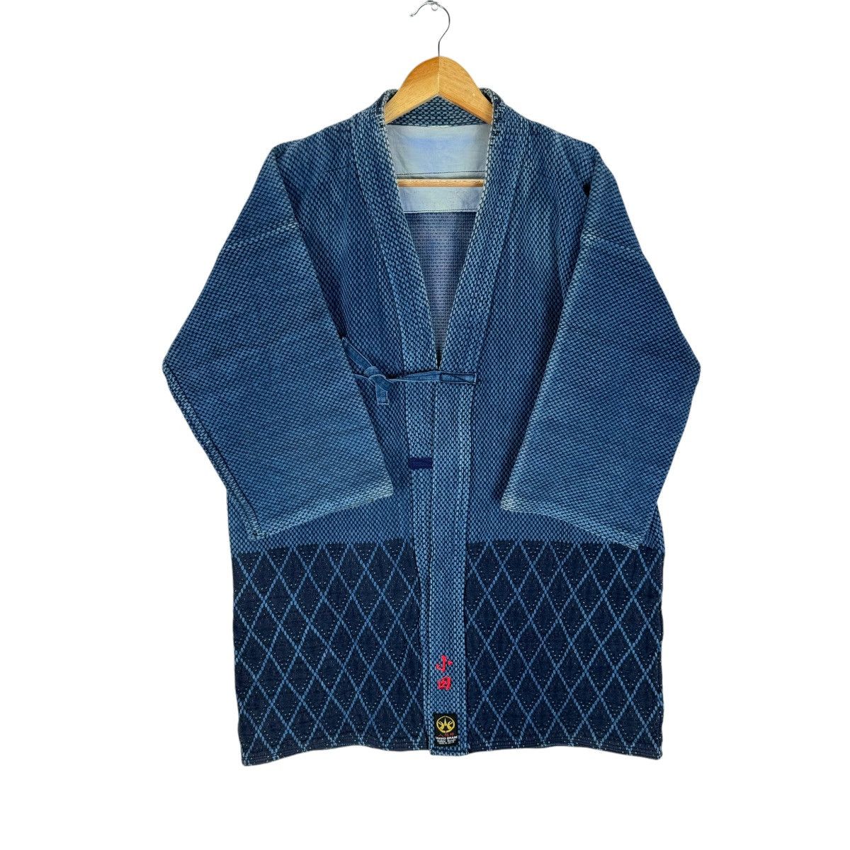 Indigo 🌟INDIGO NORAGI SASHIKO KENDO ERA BORO KIMONO Size US L / EU 52-54 / 3 - 5 Thumbnail