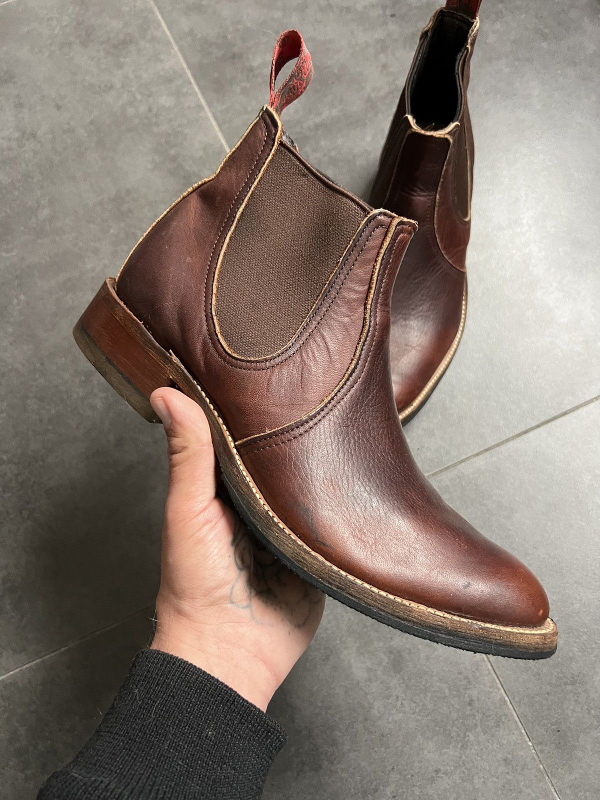 Red Wing Red Wings Chelsea Boots Amber Harness Made in USA Size US 8 / EU 41 - 5 Thumbnail