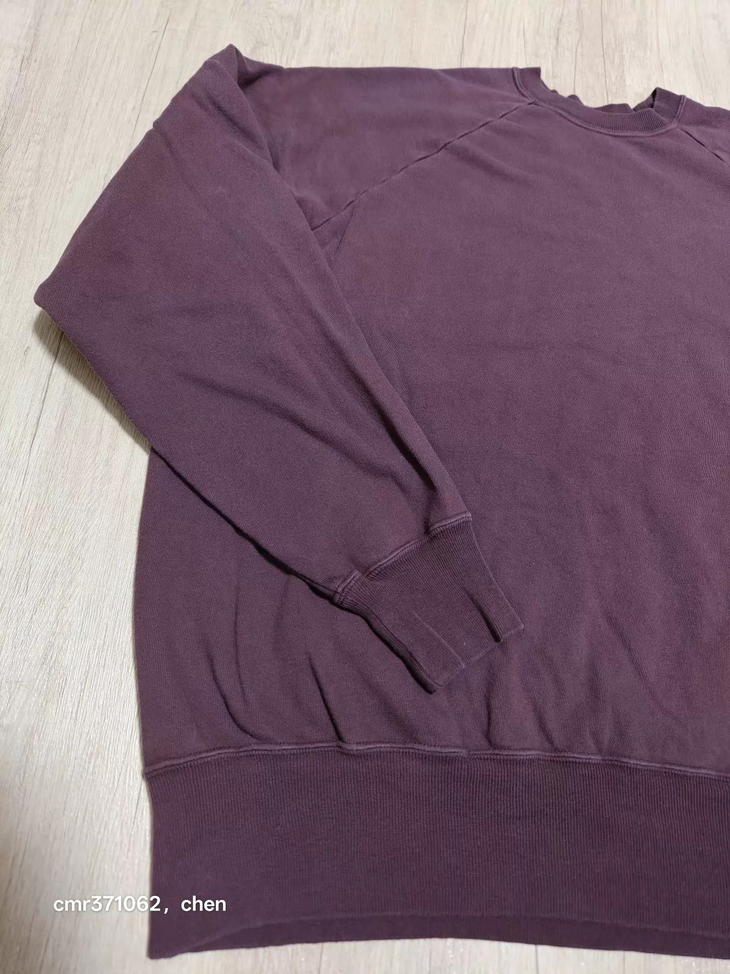 A.PRESSE APRESSE 26ss Vintage Crewneck Sweatshirt Burgundy 3 Size US L / EU 52-54 / 3 - 2 Thumbnail