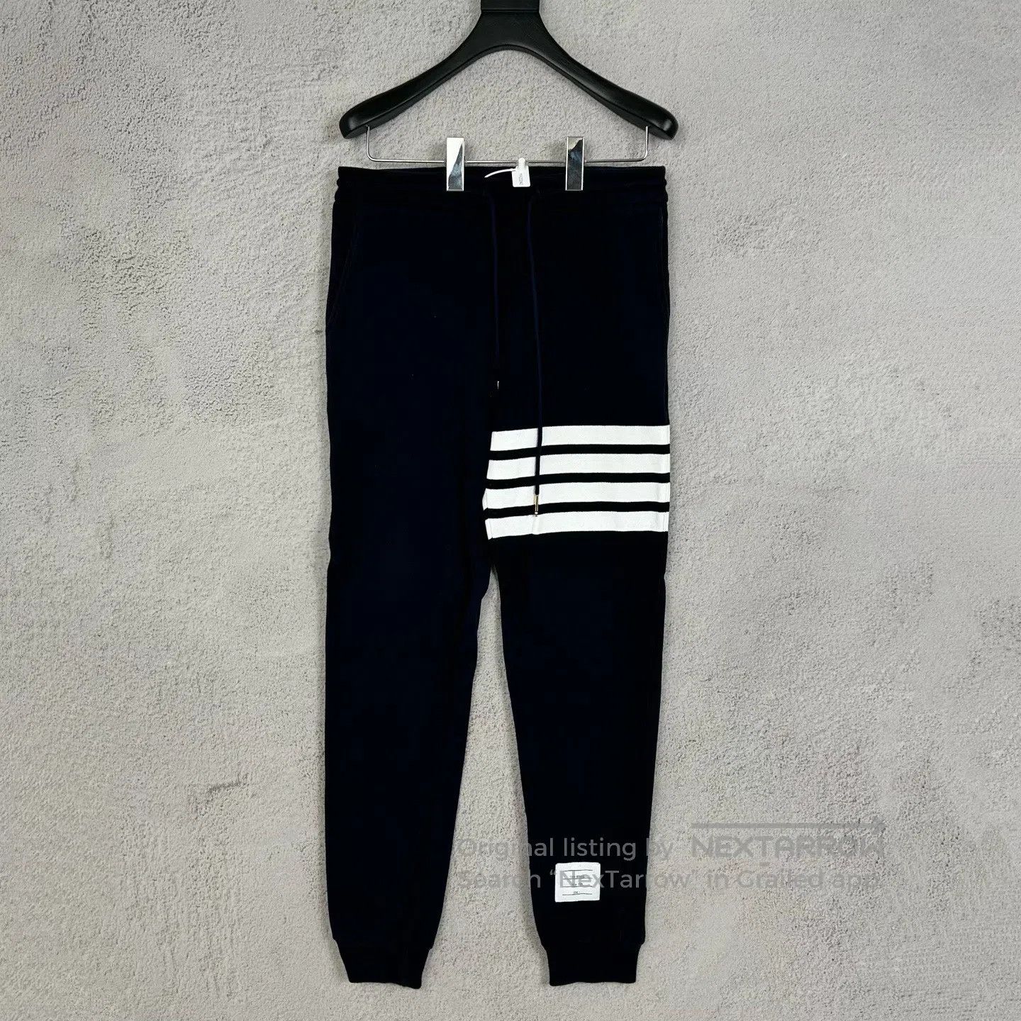 Thom Browne Thom Browne SIZE1 Classic four-striped ribbed drawstring Sw Size US 28 / EU 44 - 6 Thumbnail
