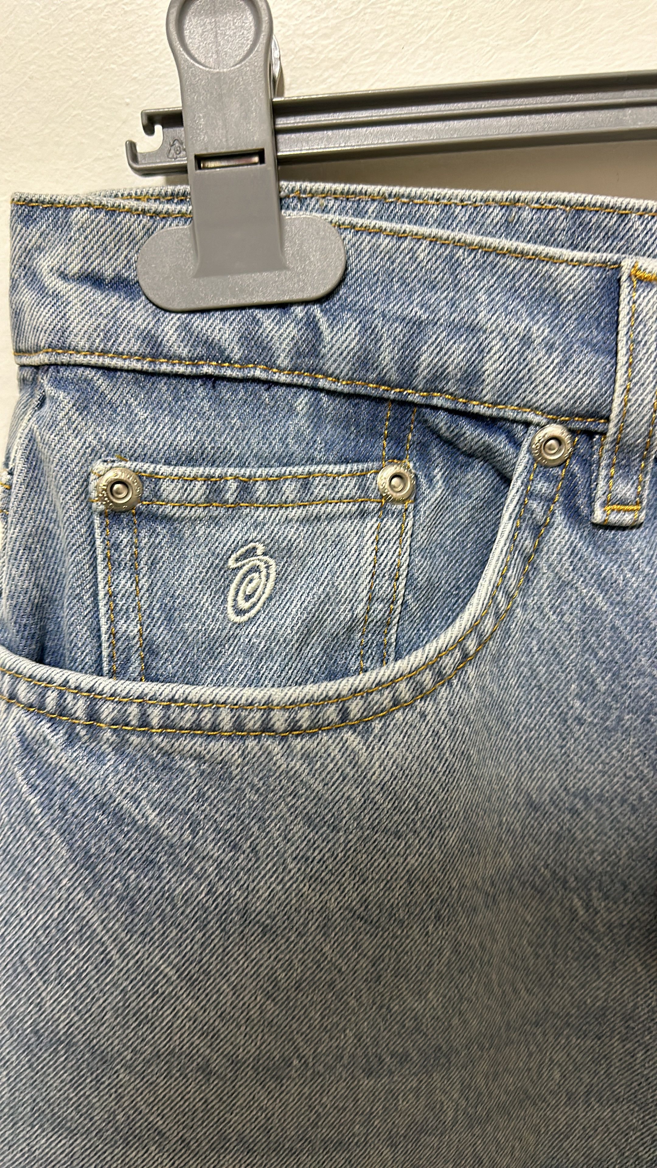 Stussy Big Ol Jean Denim Light Blue Size 30