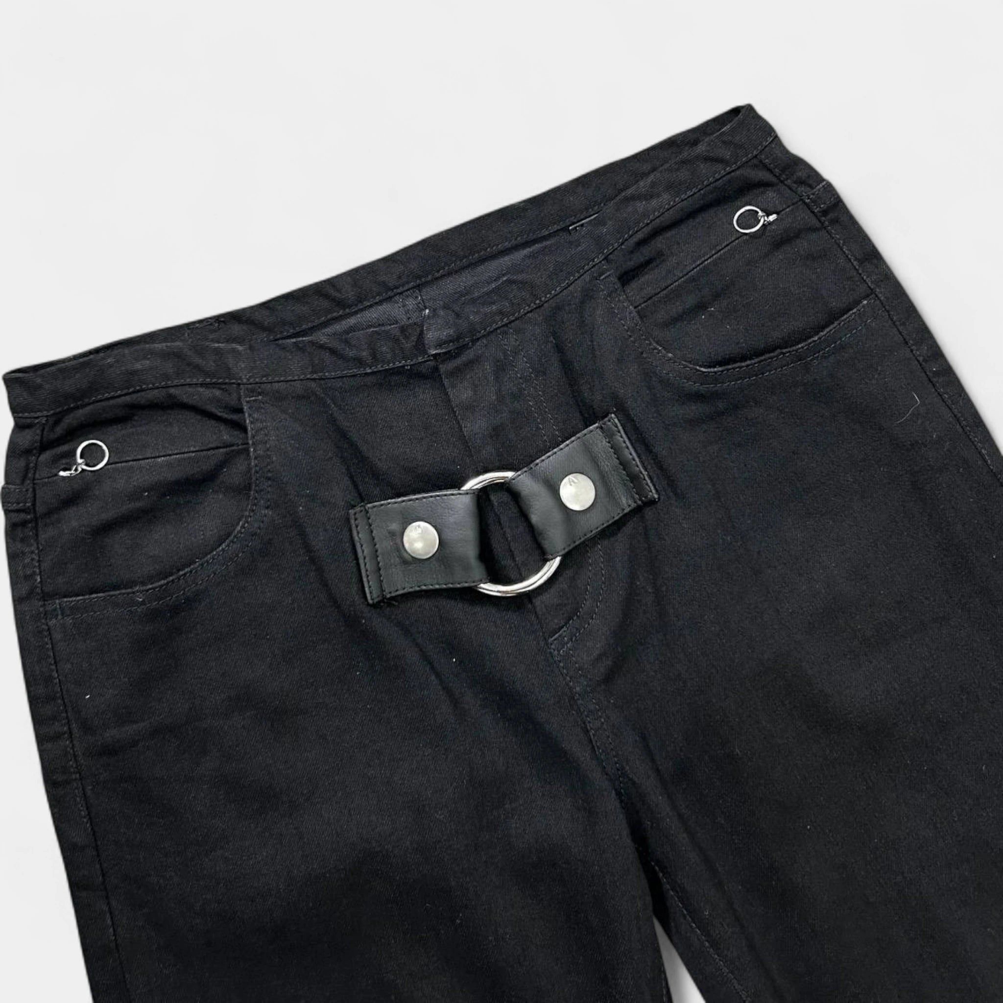 1017 ALYX 9SM 1017 Alyx 9SM Bondage Black Denim Pants Size US 26 / EU 42 - 2 Thumbnail