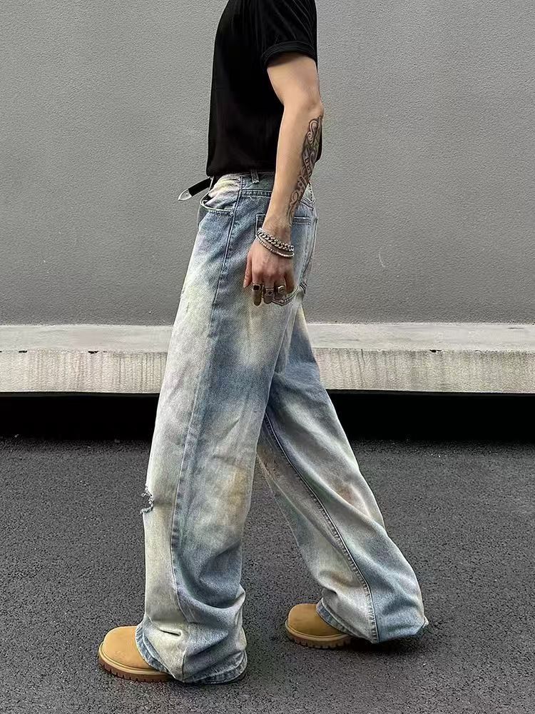 Japanese Brand × Jean Vintage washed and ripped dirty-dyed micro flare jeans Size US 30 / EU 46 - 2 Thumbnail