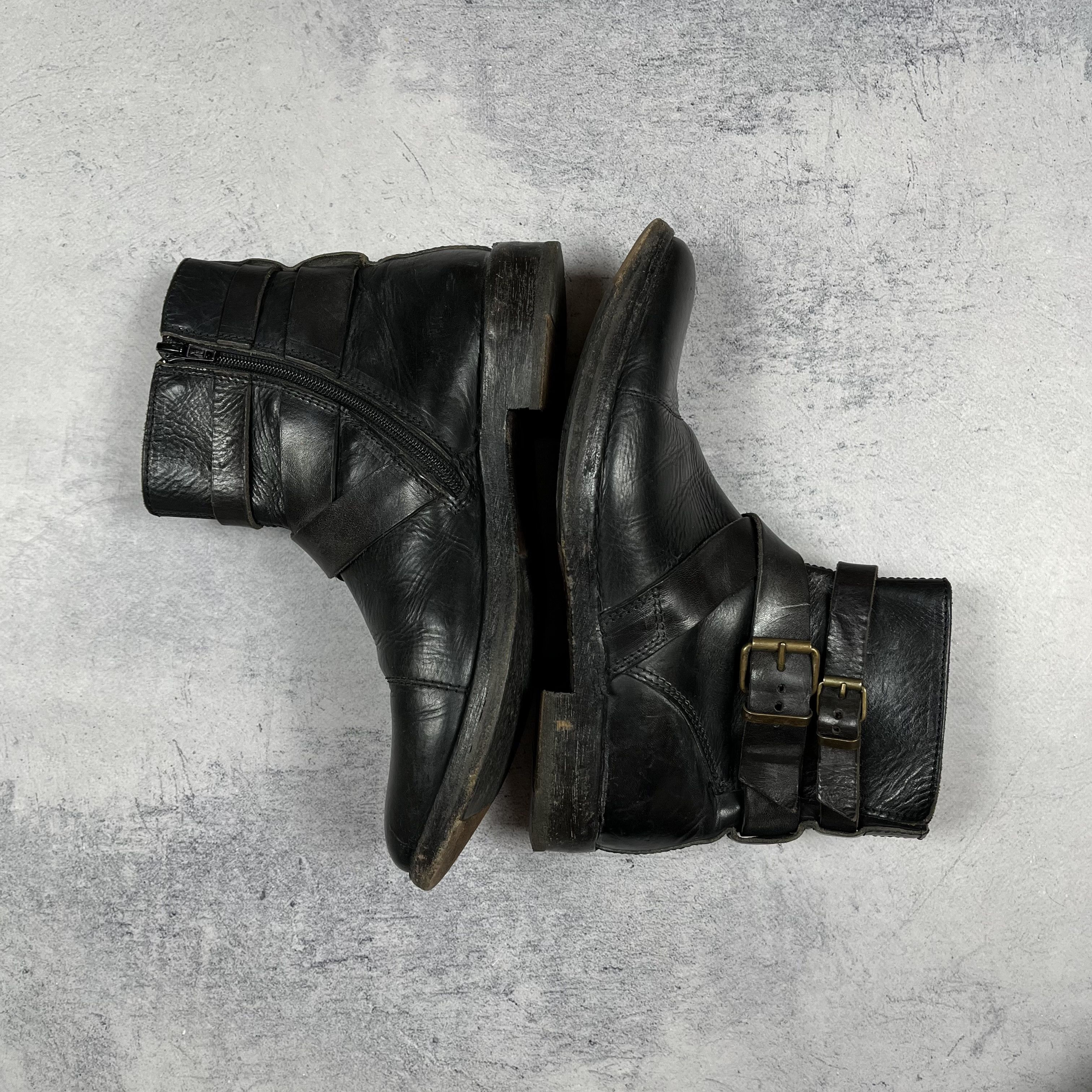 MoMA Ladies MoMA Avant-Garde Black Leather Chelsea Boots Size US 7 / IT 37 - 17 Thumbnail