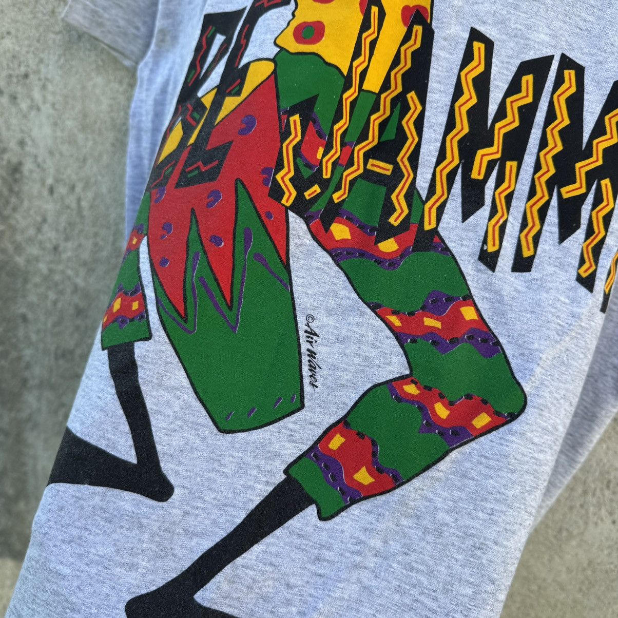 Bob Marley 90s Jamaica We Be Jammin Rastaman Grey Tee Single Stitch XL Size US XL / EU 56 / 4 - 5 Thumbnail