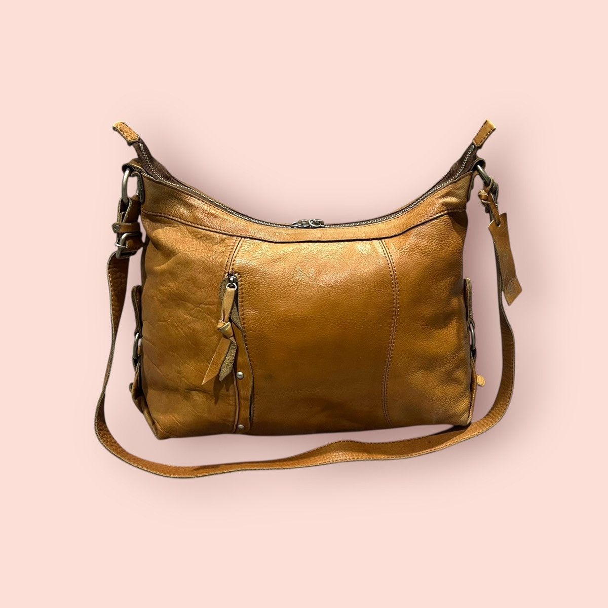 Dakota Grizzly × Japanese Brand × Leather VINTAGE DAKOTA JAPAN LEATHER CROSSBODY SHOULDER SLING BAG Size ONE SIZE - 17 Thumbnail