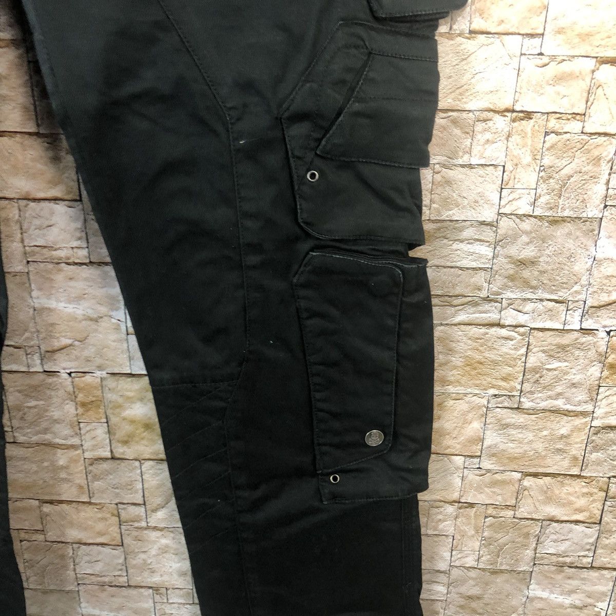 HYDROGEN DL Hydrogen H2J Black Cargo Multipocket Pants #A78 Size US 34 / EU 50 - 14 Thumbnail
