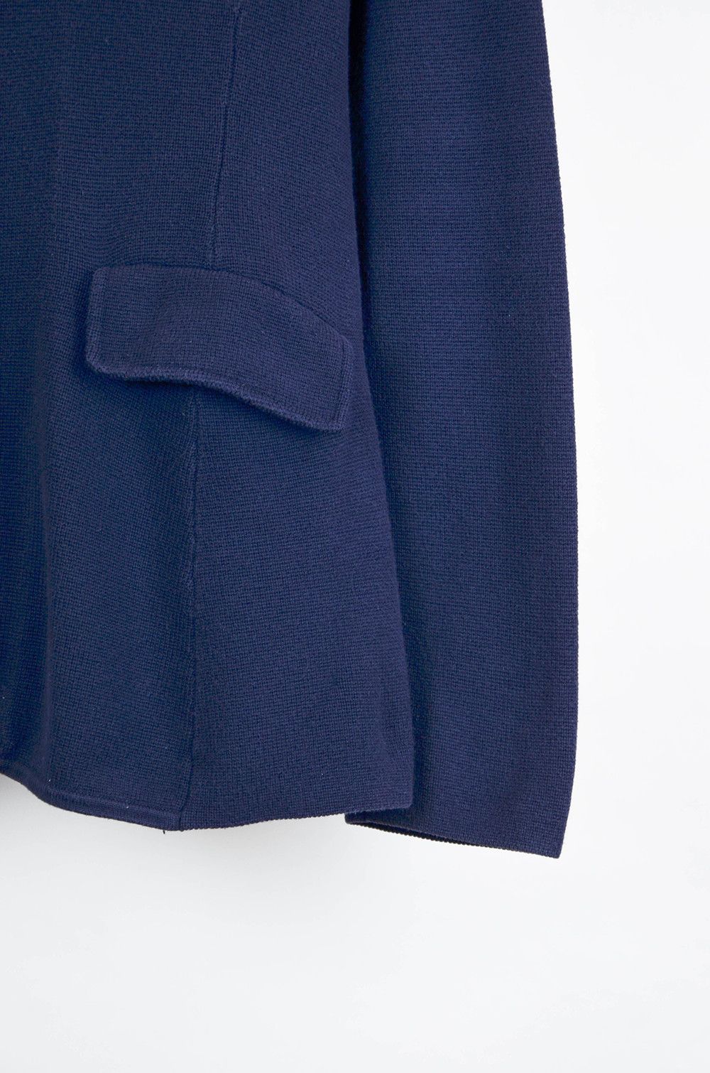 Lauren Ralph Lauren × Vintage Ralph Lauren Women’s Navy Blue Knit Blazer Embroidered - M Size M / US 6-8 / IT 42-44 - 2 Thumbnail