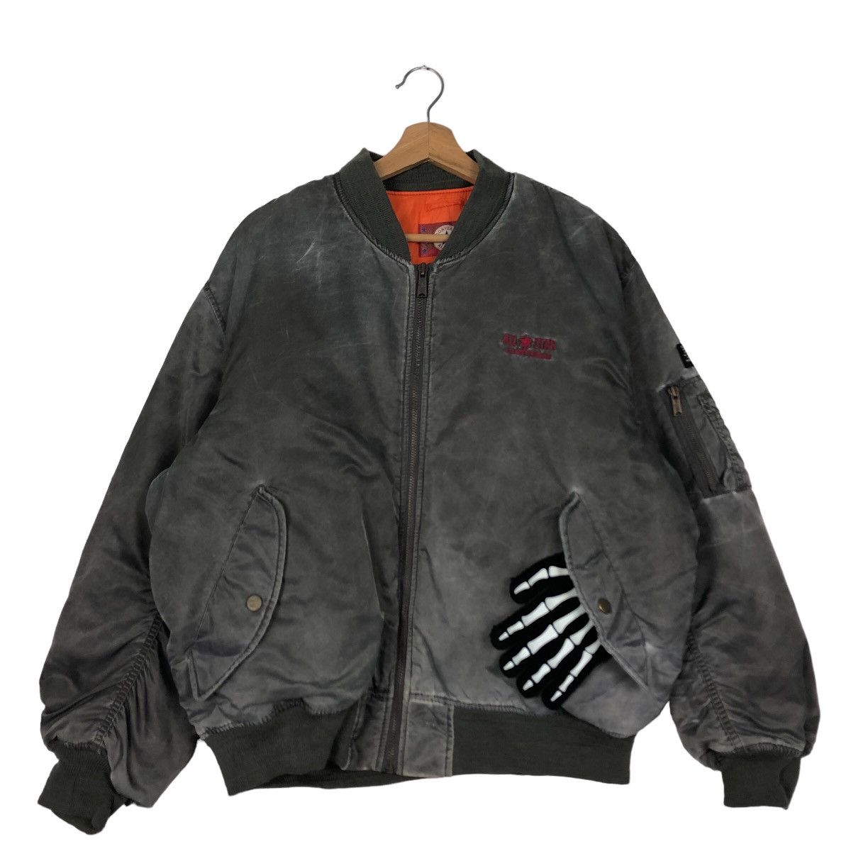Converse 🔥90’s Riot Riot Converse All Star Boston Mass Bomber Jacket Size US L / EU 52-54 / 3 - 2 Thumbnail