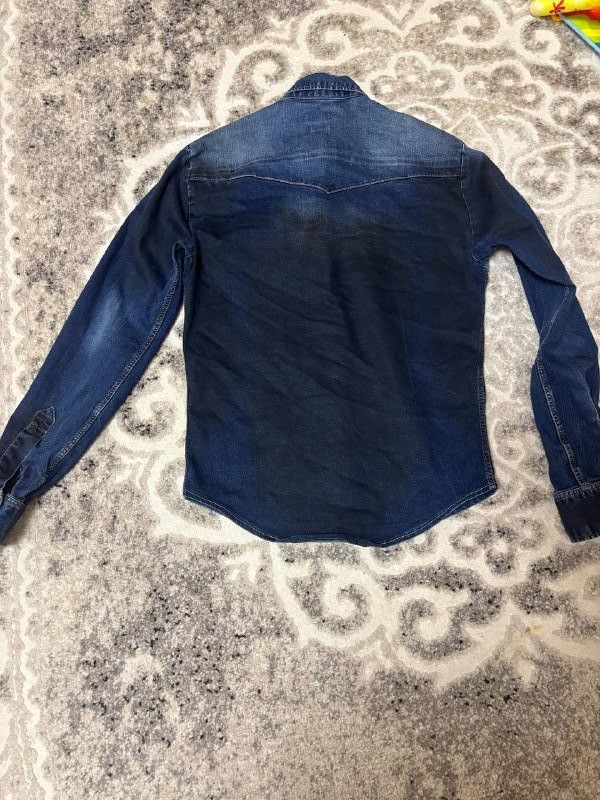 Zara Zara Man women's denim shirt, size S, blue Size S / US 4 / IT 40 - 3 Thumbnail
