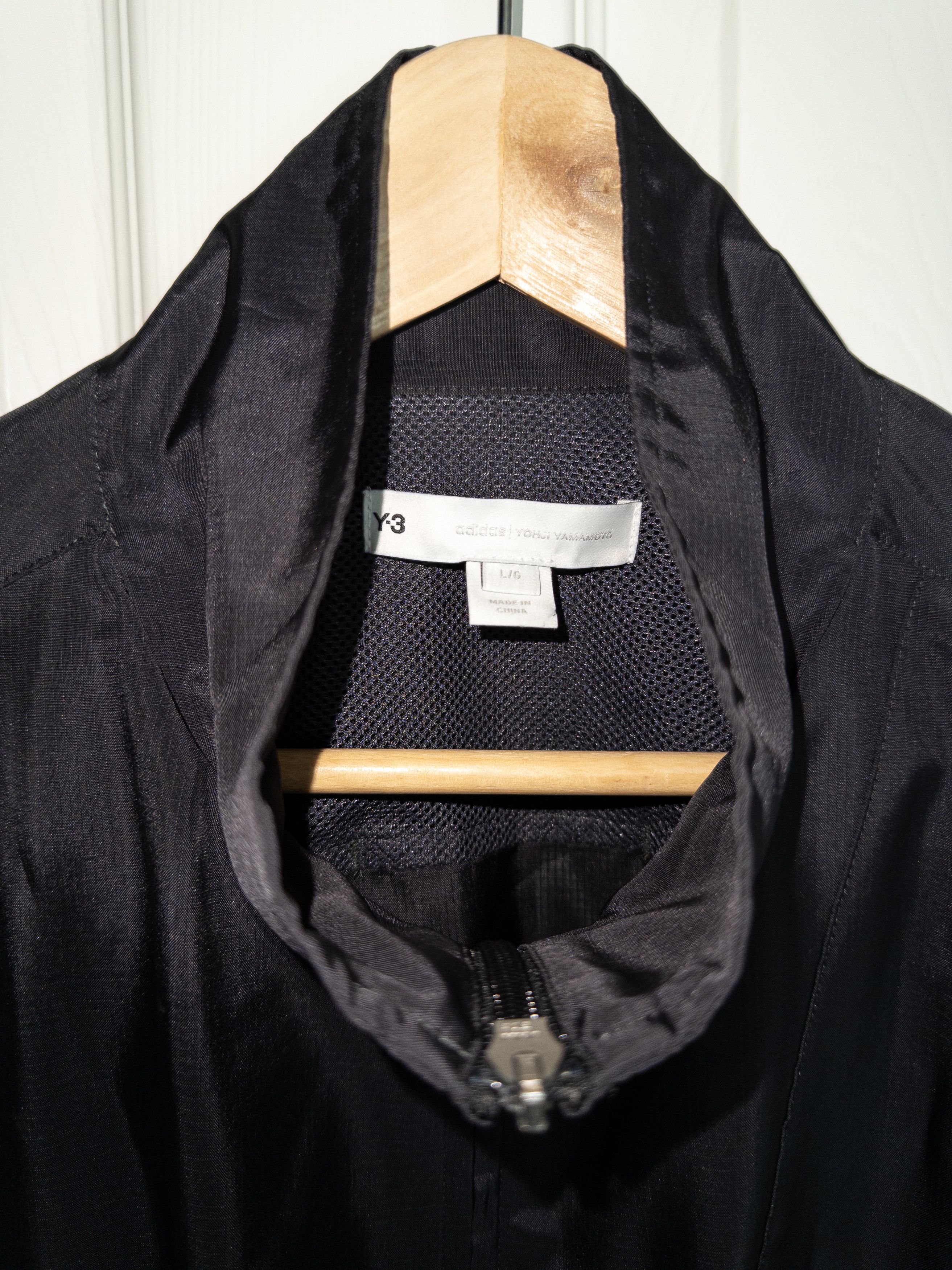 Y-3 Y-3 black acetate reflective lightweight long jacket - Large Size US L / EU 52-54 / 3 - 4 Thumbnail
