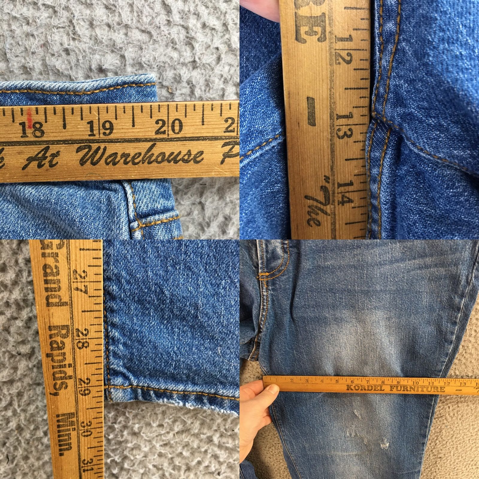 Vintage Universal Thread Jeans Womens 17R Straight Jeans High Rise Button Fly Blue Denim Vintage? No Size 38" / US 16 / IT 52 - 8 Thumbnail