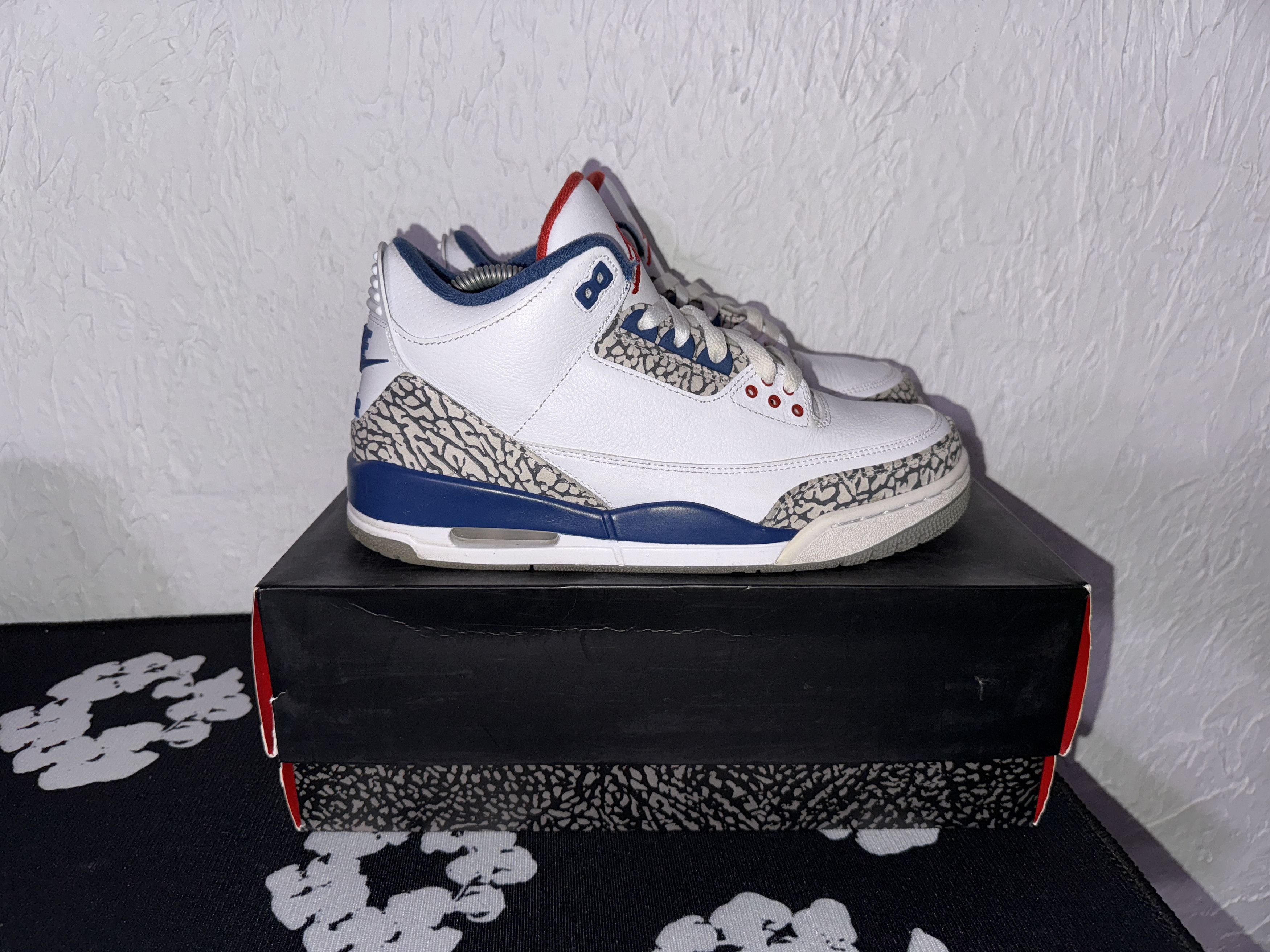 Jordan Brand × Nike US Size 9 - Nike Air Jordan 3 Retro OG Mid True Blue 2016 Size US 9 / EU 42 - 4 Thumbnail