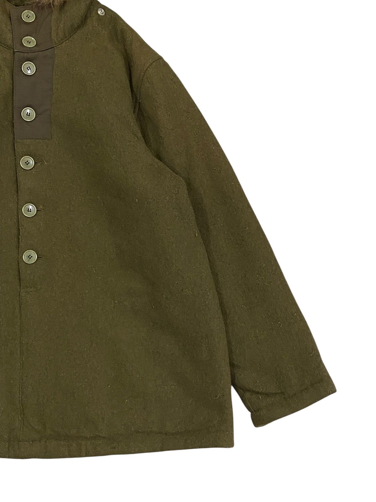 Edifice Japan Edifice Olive Green Hooded Coat with Faux Fur LGB Style Size US M / EU 48-50 / 2 - 5 Thumbnail