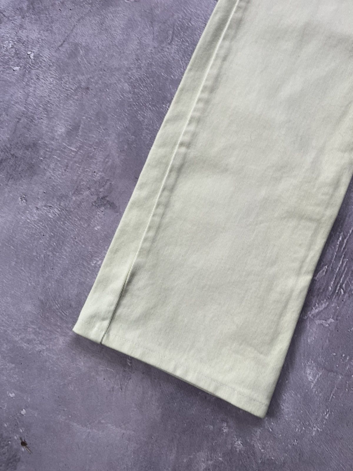 Prada Vintage Prada Red Tab Denim Pants Lime Green Size 30" / US 8 / IT 44 - 3 Thumbnail
