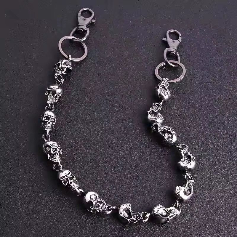 Jewelry Punk Skulls Wallet Chain Size ONE SIZE - 5 Thumbnail