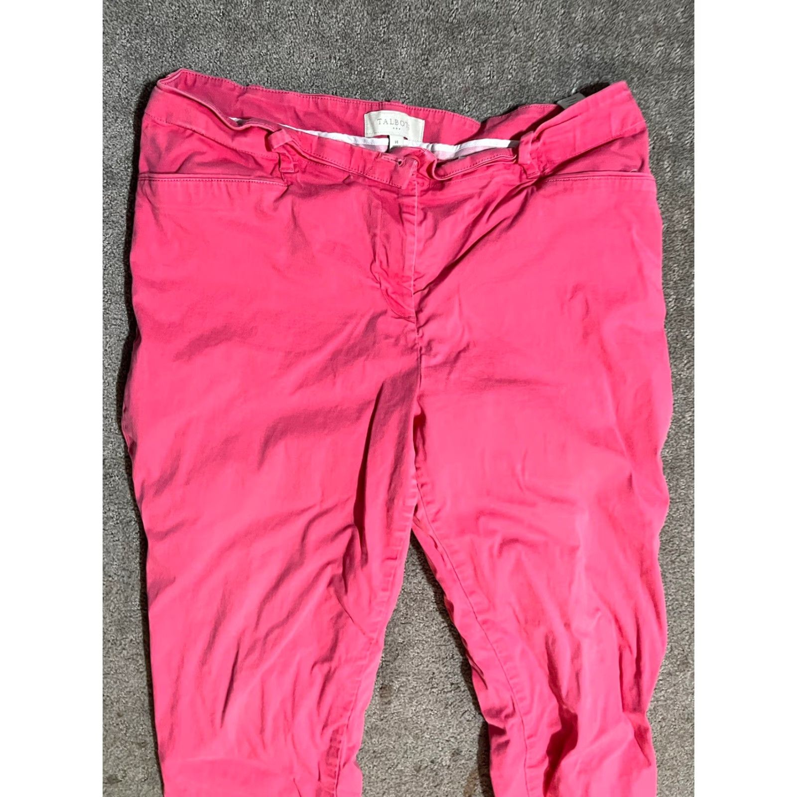 Talbots Talbots Pink 14 Womens Pants Solid Skinny Ankle Stretch Size 36" / US 14 / IT 50 - 2 Thumbnail