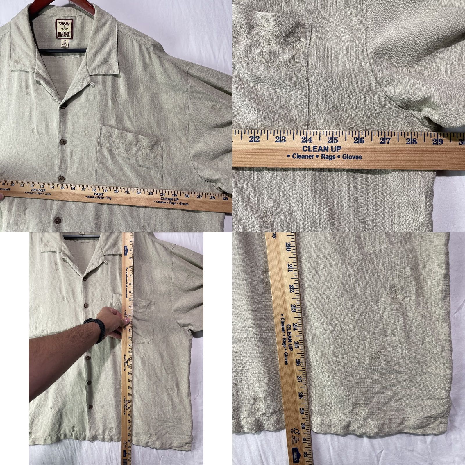 Tommy Bahama VINTAGE Tommy Bahama Shirt Mens 2XL Silk Camp Button Up Embroidered Hawaiian Tropical Shirt Size US XXL / EU 58 / 5 - 8 Thumbnail