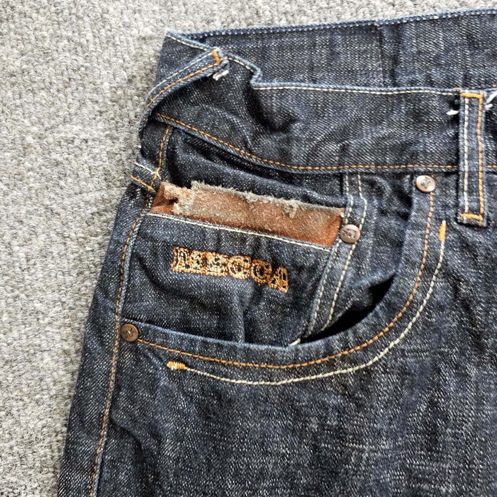 Rocawear VINTAGE Rocawear Jeans Mens 36x34 Blue Baggy Straight Hip Hop Street Wear 5-Pocket Design Mens Jeans Size US 36 / EU 52 - 3 Thumbnail