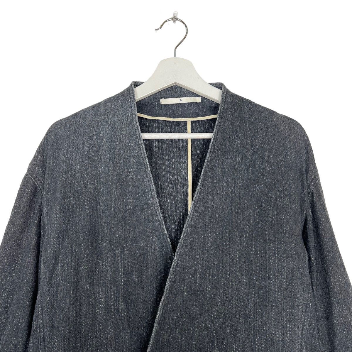 Japanese Brand 🔥 N4 SALT PAPER COTTON LONG CARDIGAN JACKET MADE IN JAPAN Size US S / EU 44-46 / 1 - 5 Thumbnail