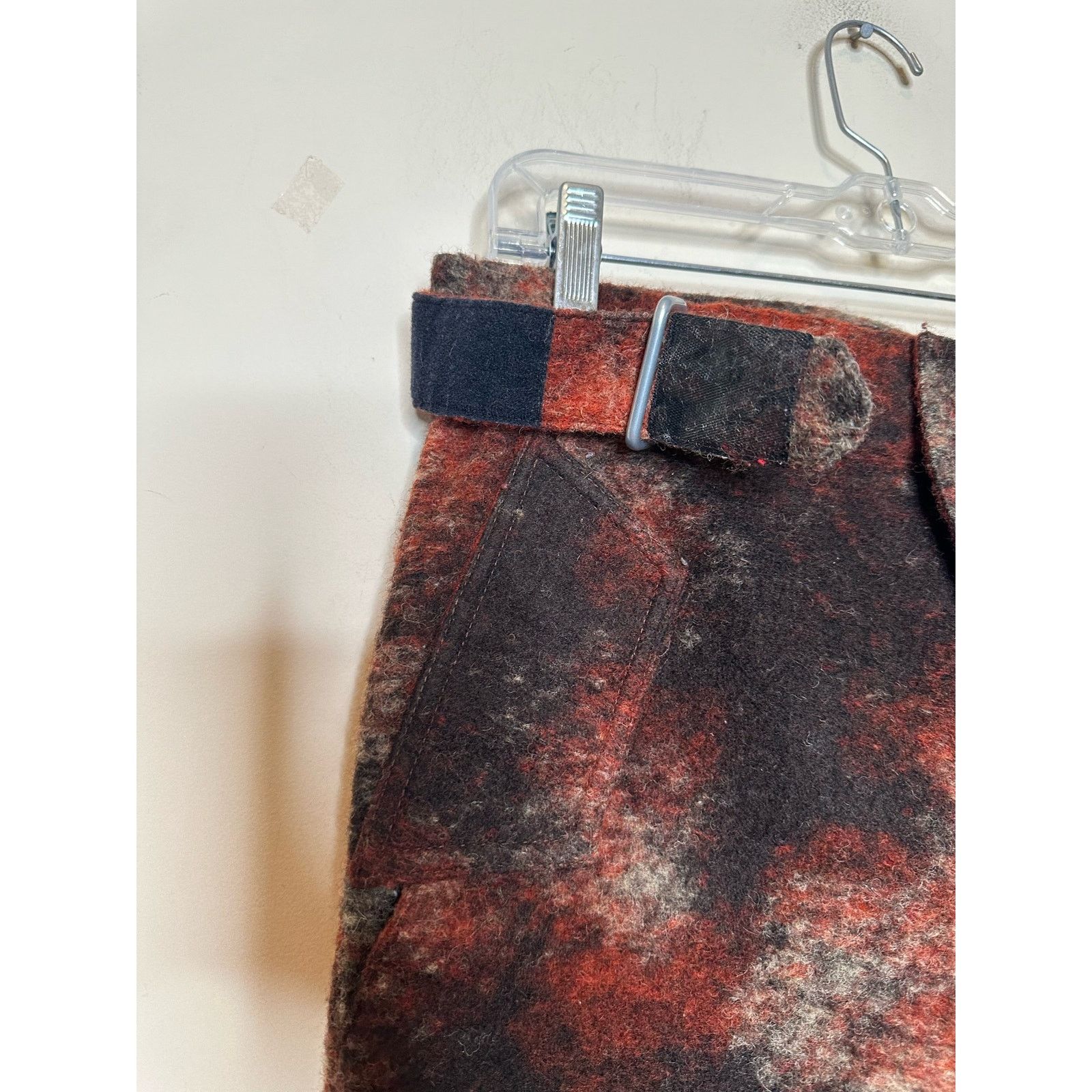 Misbhv MISBHV red rust wool blend tactical moto pants size small Size 32" / US 10 / IT 46 - 8 Thumbnail