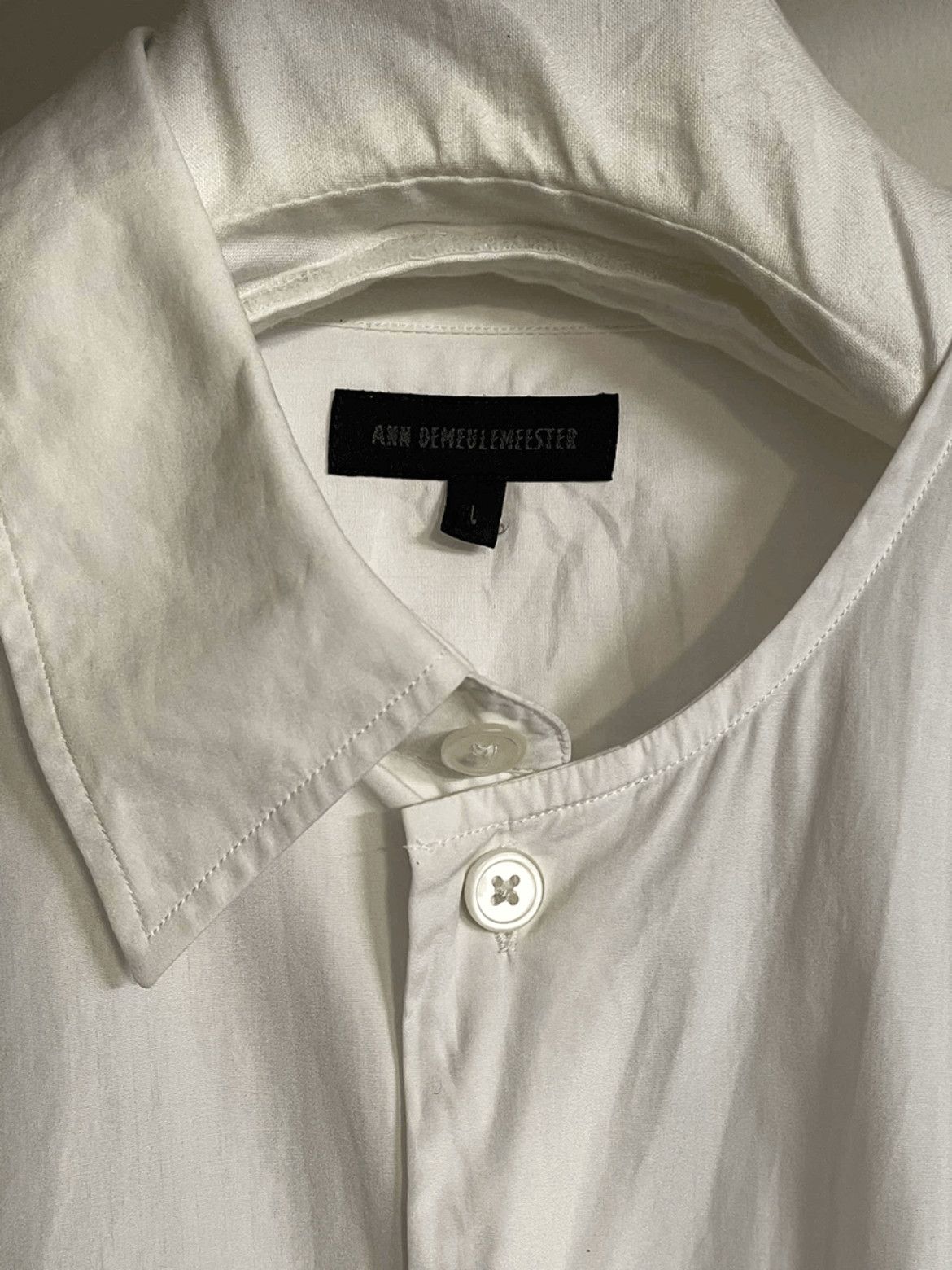 Ann Demeulemeester Ann Demeuleester Unevenness Shirt Size US L / EU 52-54 / 3 - 6 Thumbnail