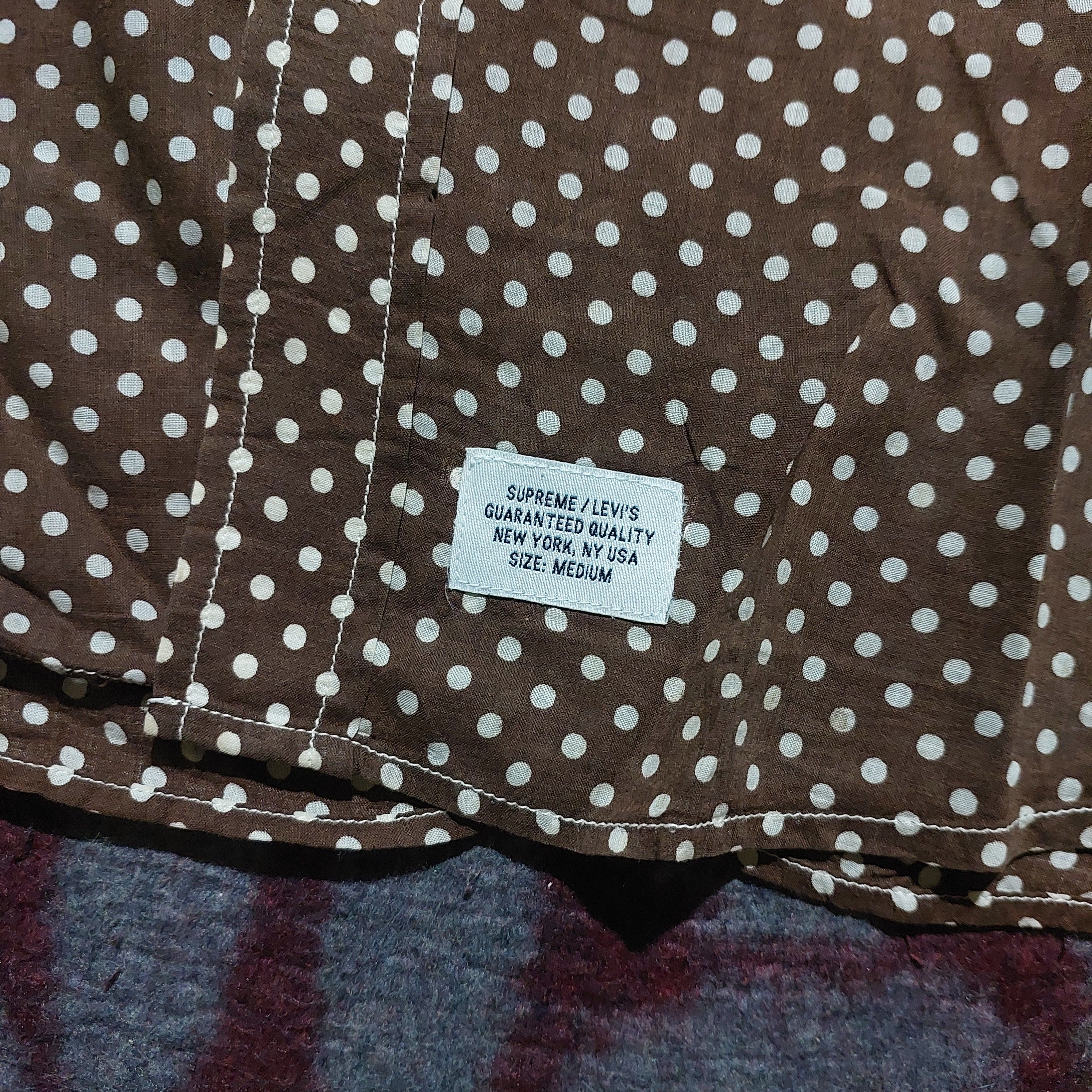 Levi's × Supreme Levi's x supreme western polka brown shirt Size US M / EU 48-50 / 2 - 8 Thumbnail