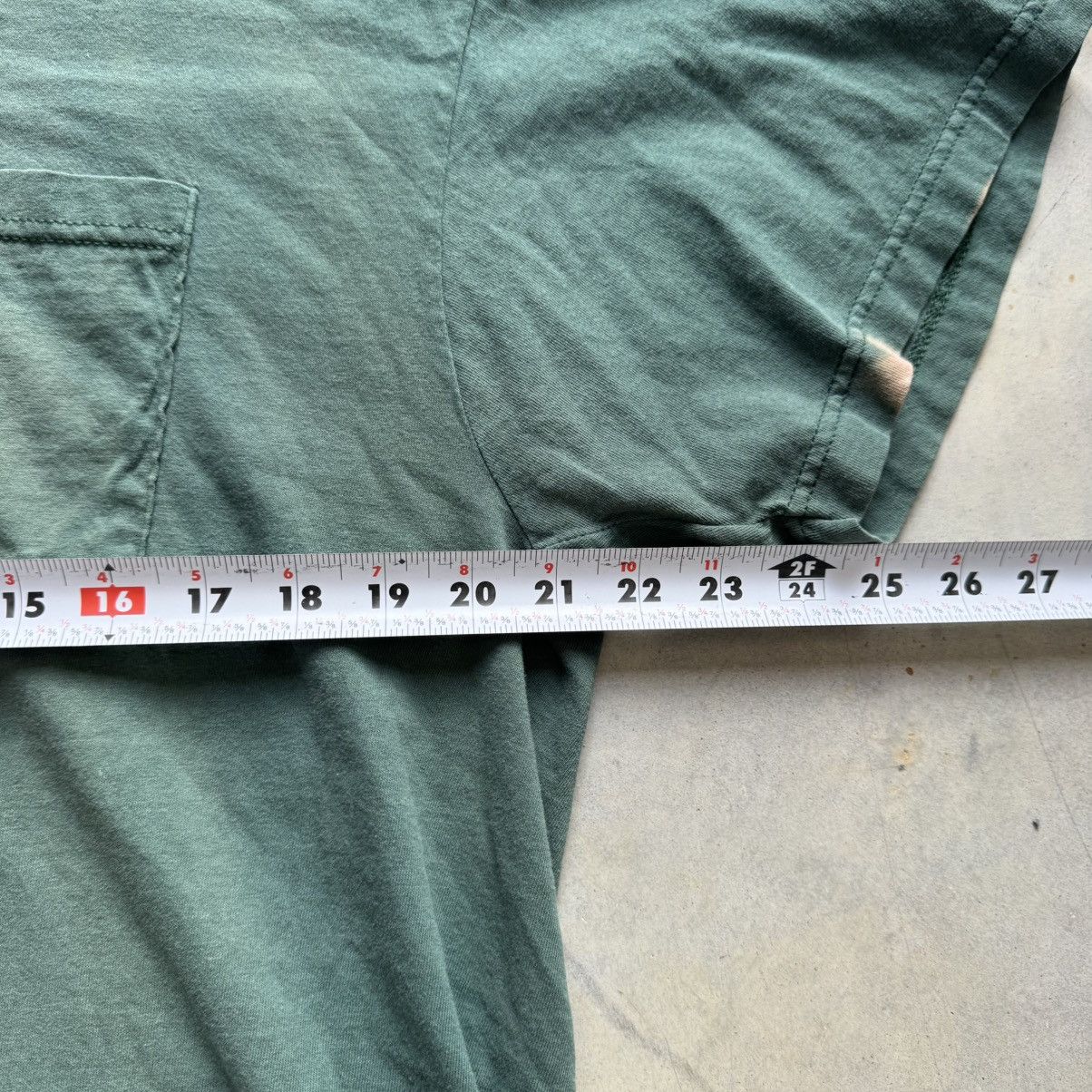 Vintage Faded Green Pocket Tee Size US L / EU 52-54 / 3 - 4 Thumbnail