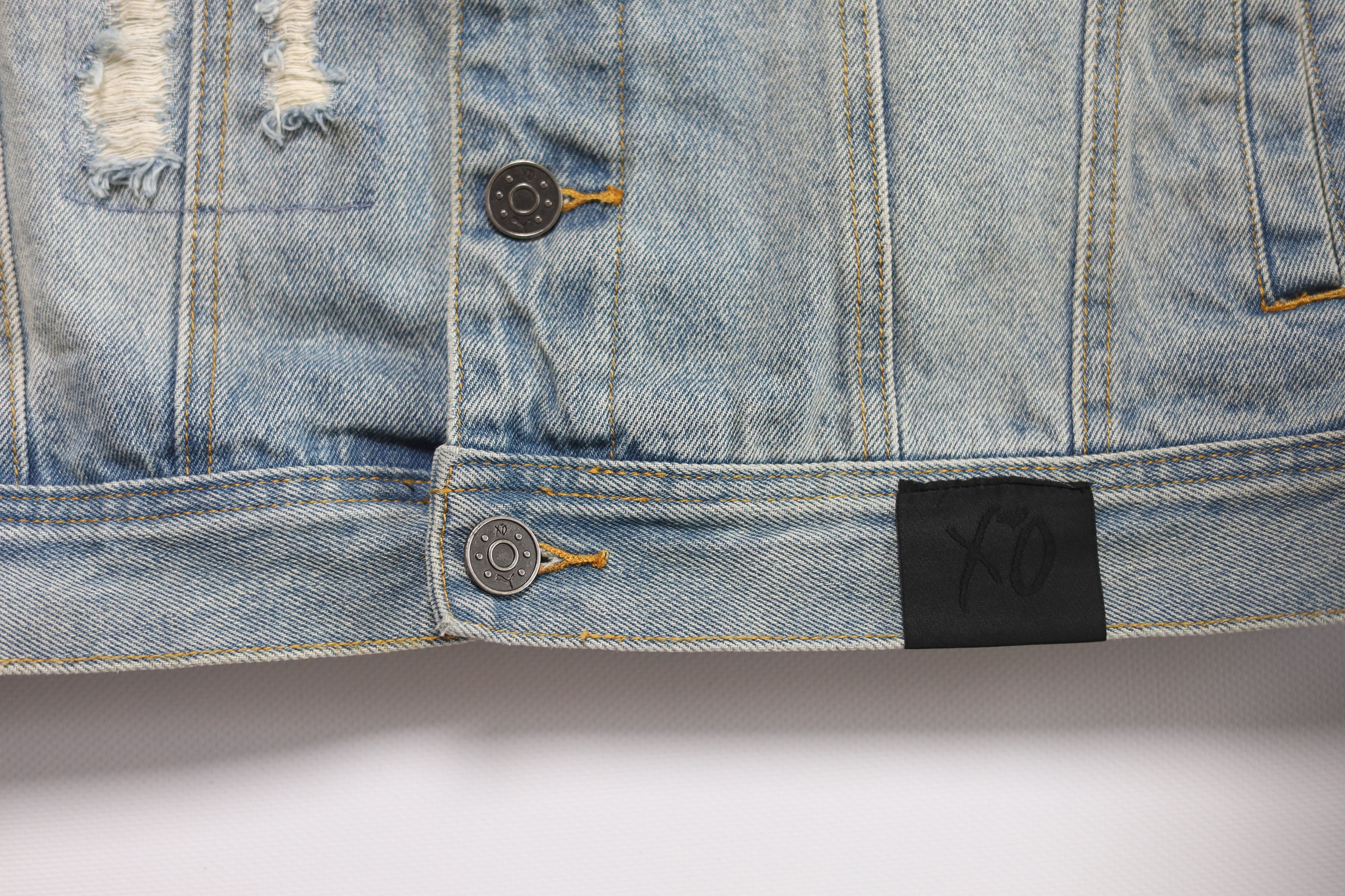 Puma × The Weeknd Puma x The Weeknd XO Disstressed Denim Jacket OVO Drake Size US S / EU 44-46 / 1 - 4 Thumbnail
