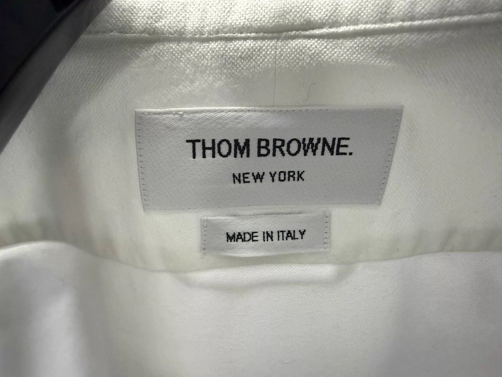 Thom Browne Thom Browne Classic 4-Bar White Oxford Shirt Size 0 Size US XS / EU 42 / 0 - 3 Thumbnail