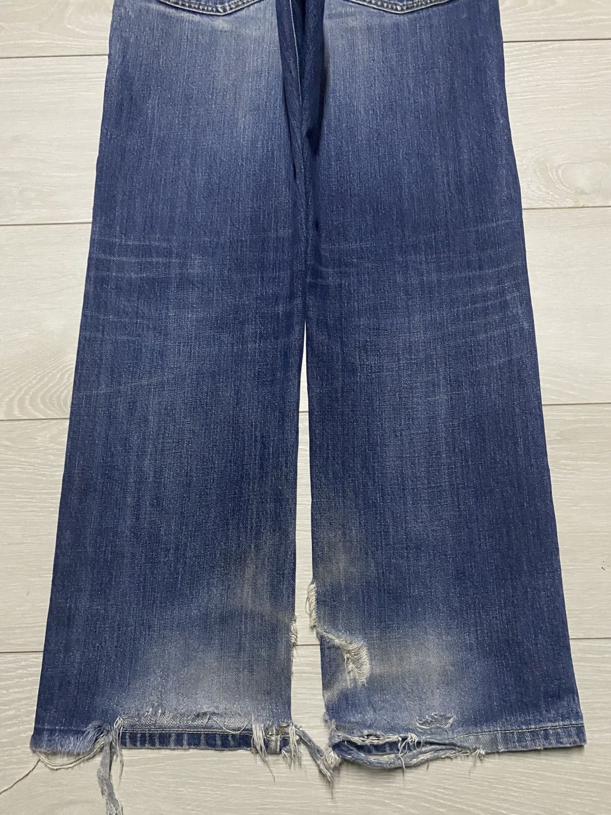Uniqlo Vintage Japanese Uniqlo Faded Wash Destroy Slim Jeans Size US 30 / EU 46 - 6 Thumbnail