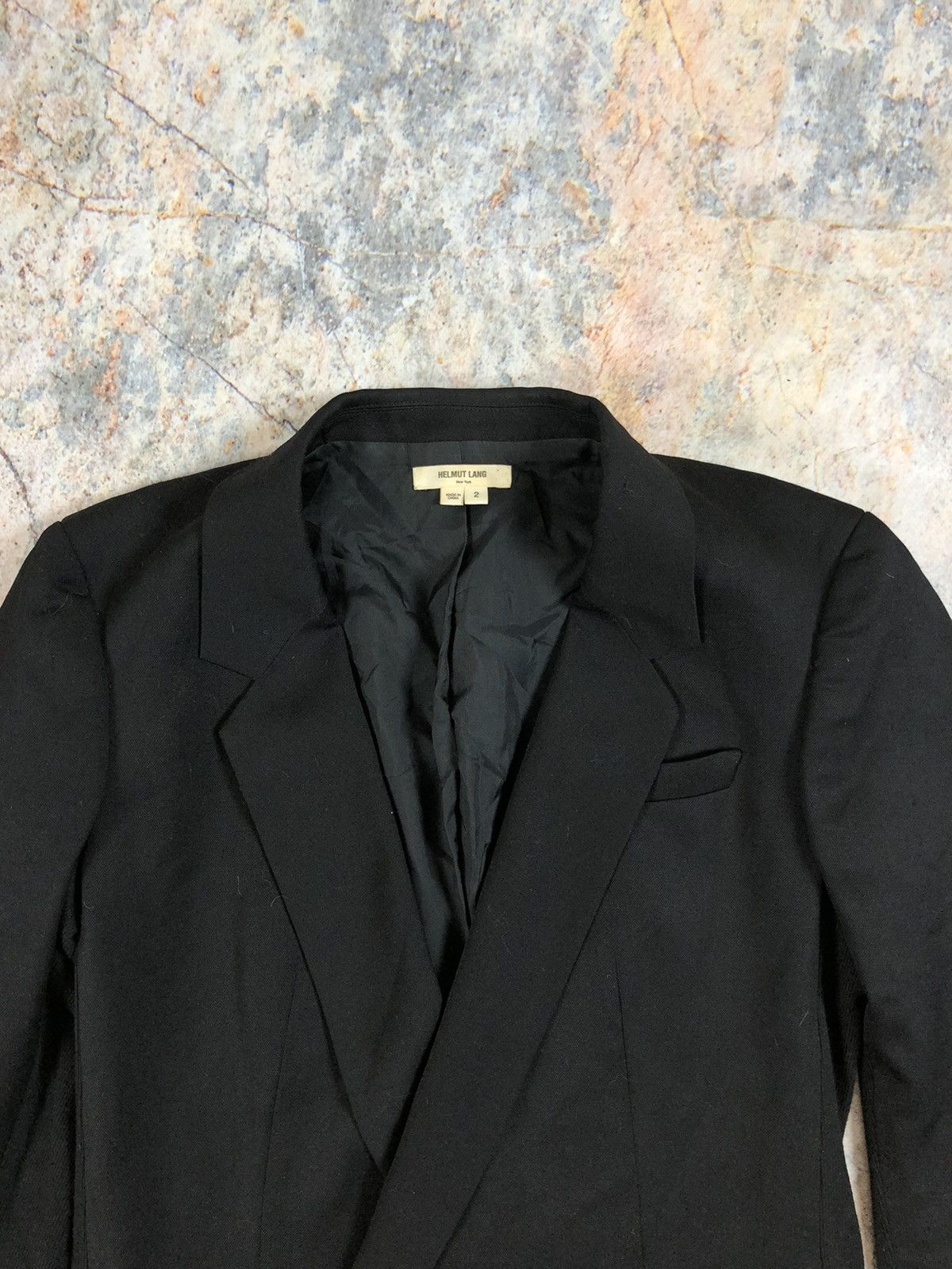 Helmut Lang Helmut Lang black blazer Size S / US 4 / IT 40 - 3 Thumbnail
