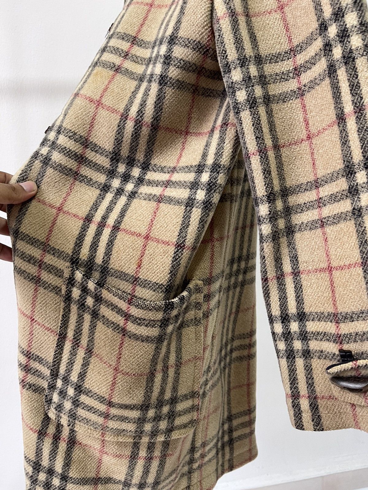 Burberry × Vintage Burberry Nova Check Duffle Coat Size US M / EU 48-50 / 2 - 14 Thumbnail