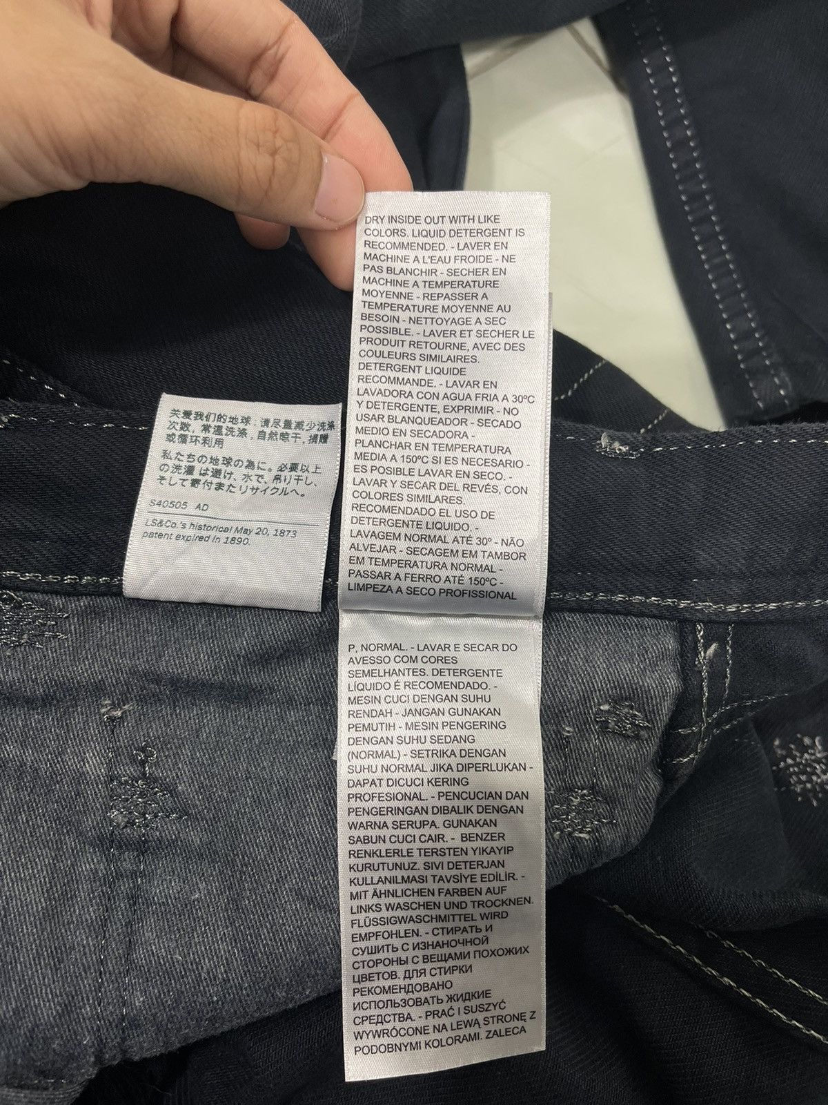 Levi's × Vintage LEVIS RED BLACK DENIM JEANS Size US 38 / EU 54 - 19 Thumbnail