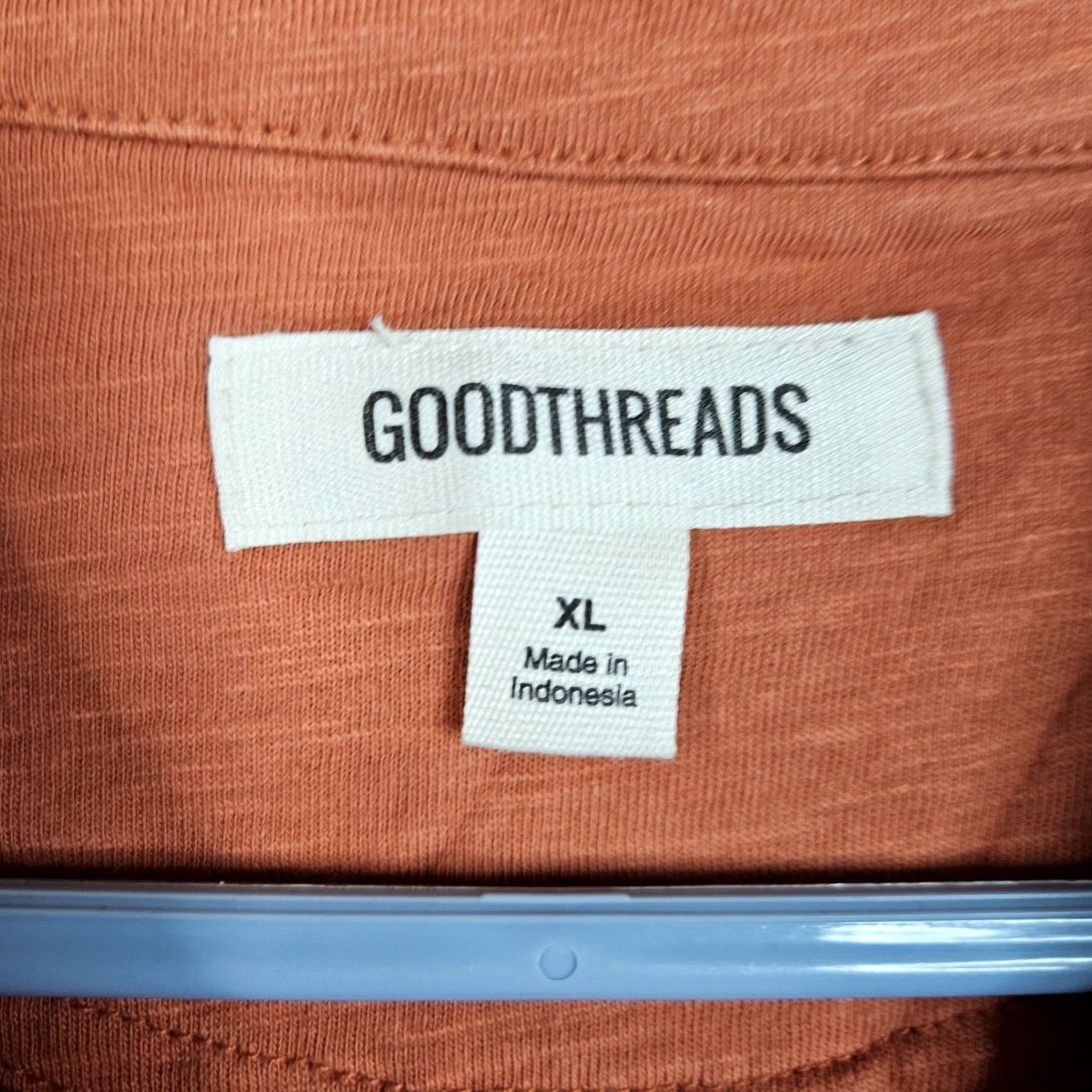 Vintage Goodthreads Men’s Orange Short Sleeve Polo Shirt XL Cotton Polyester 1/4 Button Up Polo Shirt Shirt Mens Orange Size US XL / EU 56 / 4 - 3 Thumbnail