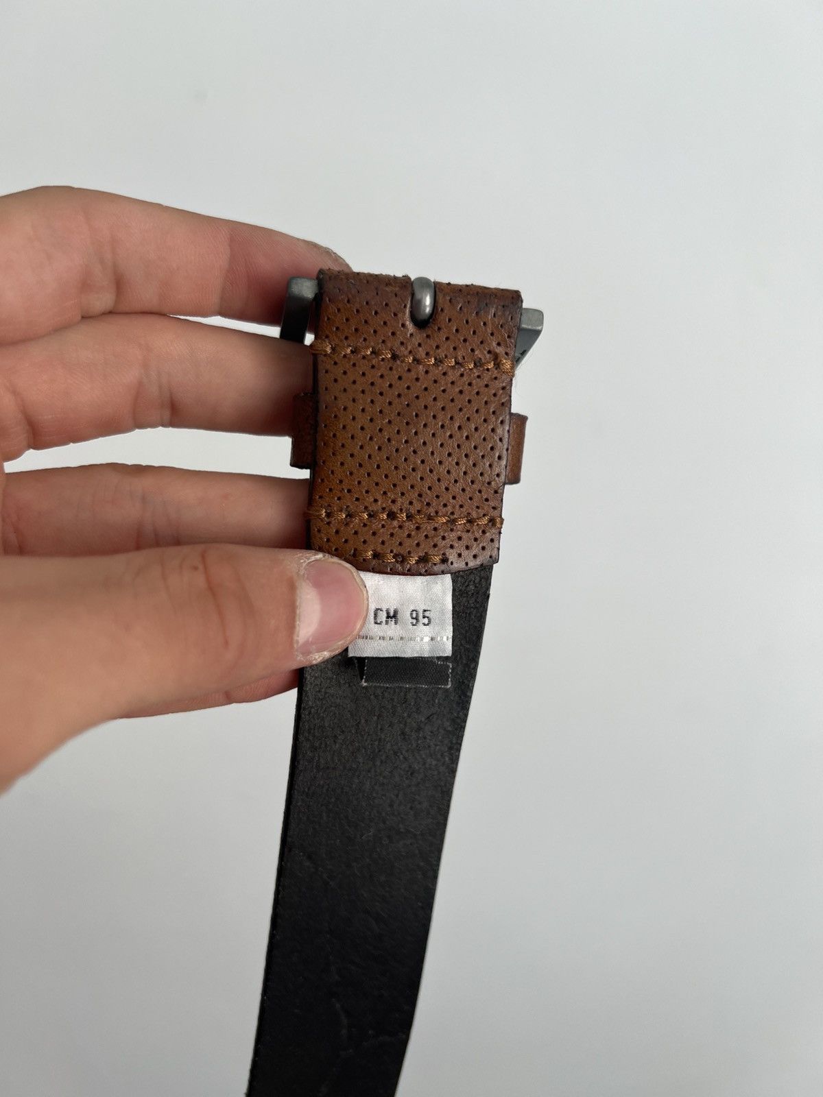Diesel Vintage Leather Diesel Belt Size ONE SIZE - 4 Thumbnail
