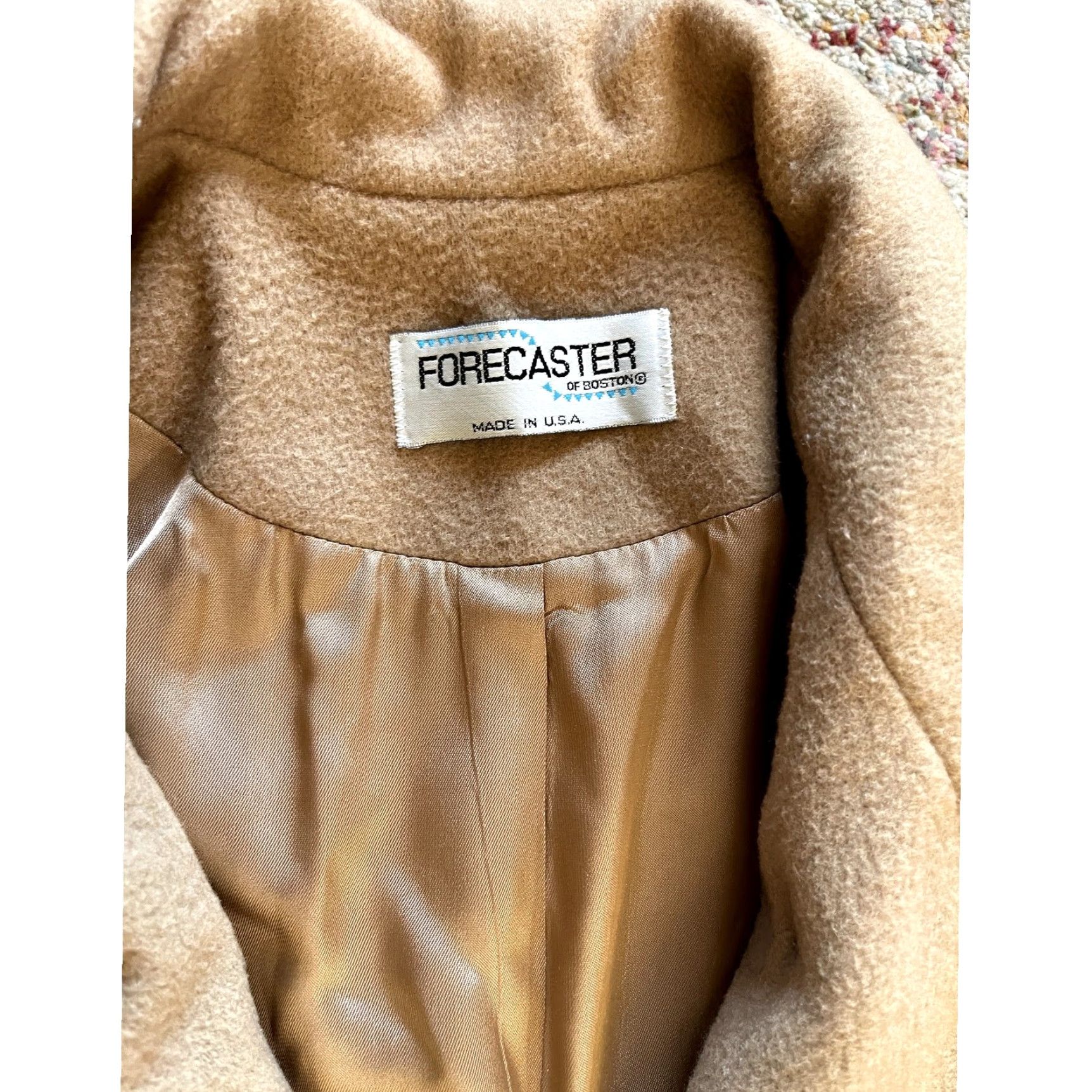 Vintage VINTAGE Forecasters of Boston Coat Womens Wool Trench Overcoat Tan Beige Size 10 Jacket Mens Size L / US 10 / IT 46 - 4 Thumbnail