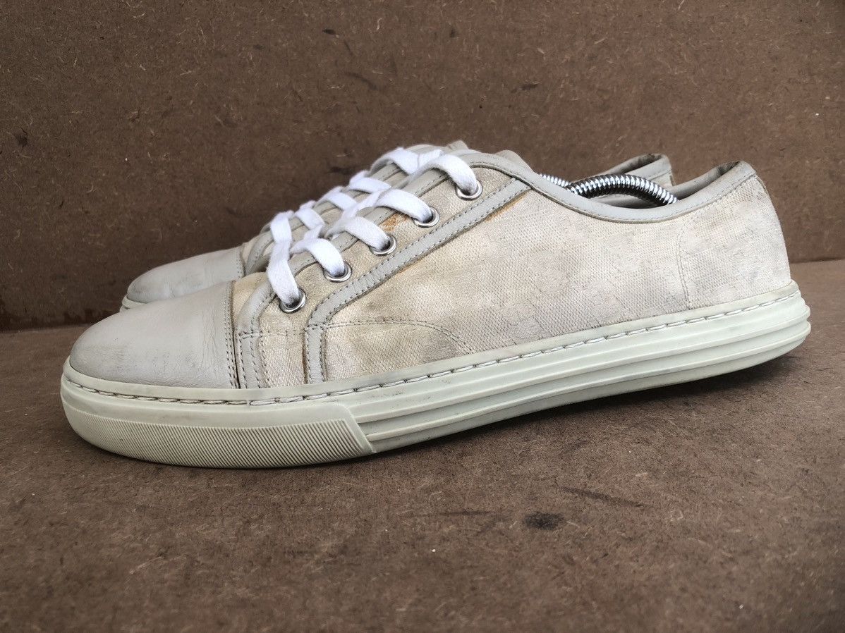 Gucci Gucci 426189 Beige Men’s Sneakers Size 6 Made In 🇮🇹 Size US 6 / EU 39 - 4 Thumbnail