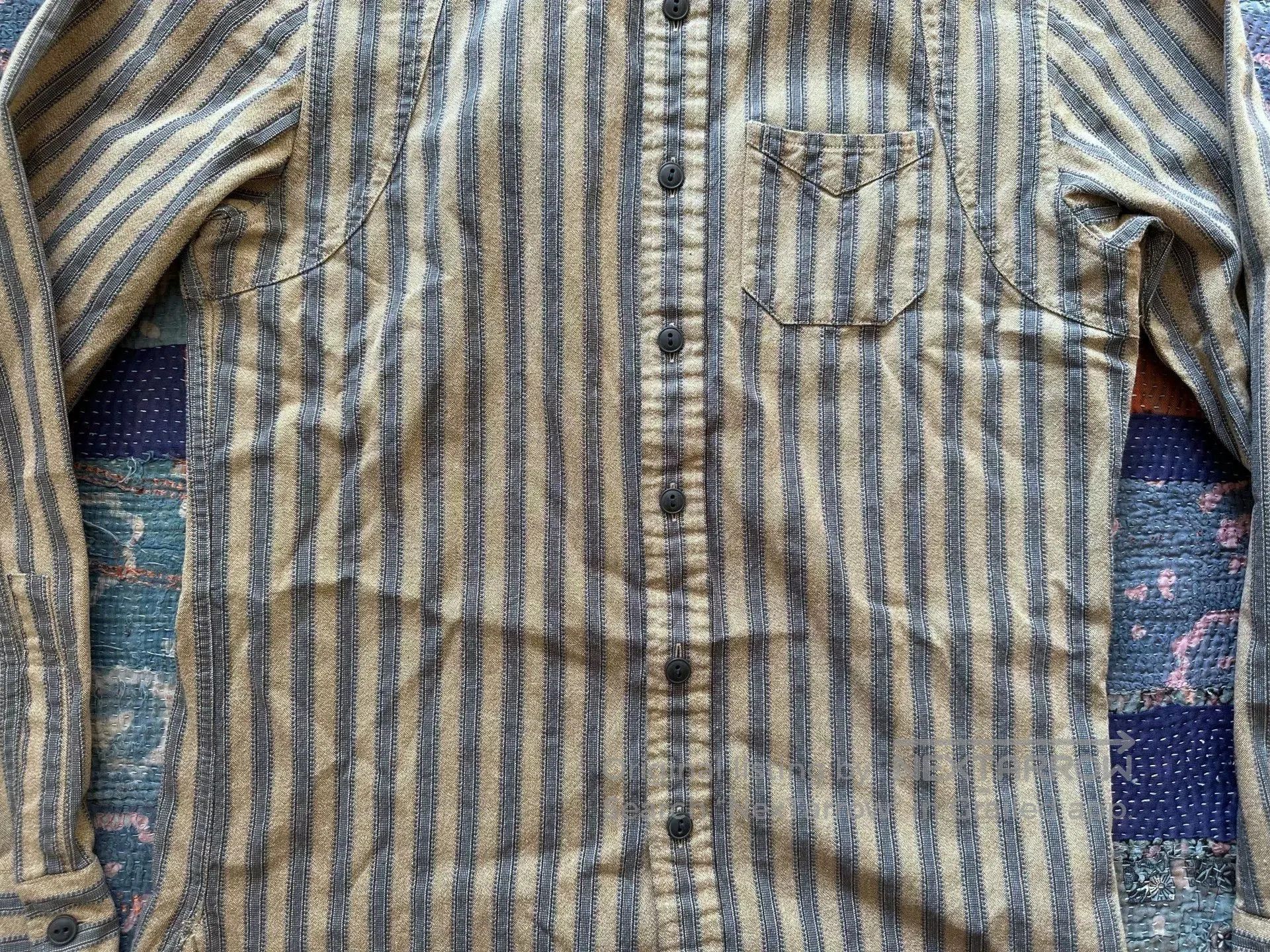 RRL Ralph Lauren rrl striped long sleeve shirt. Size US S / EU 44-46 / 1 - 3 Thumbnail