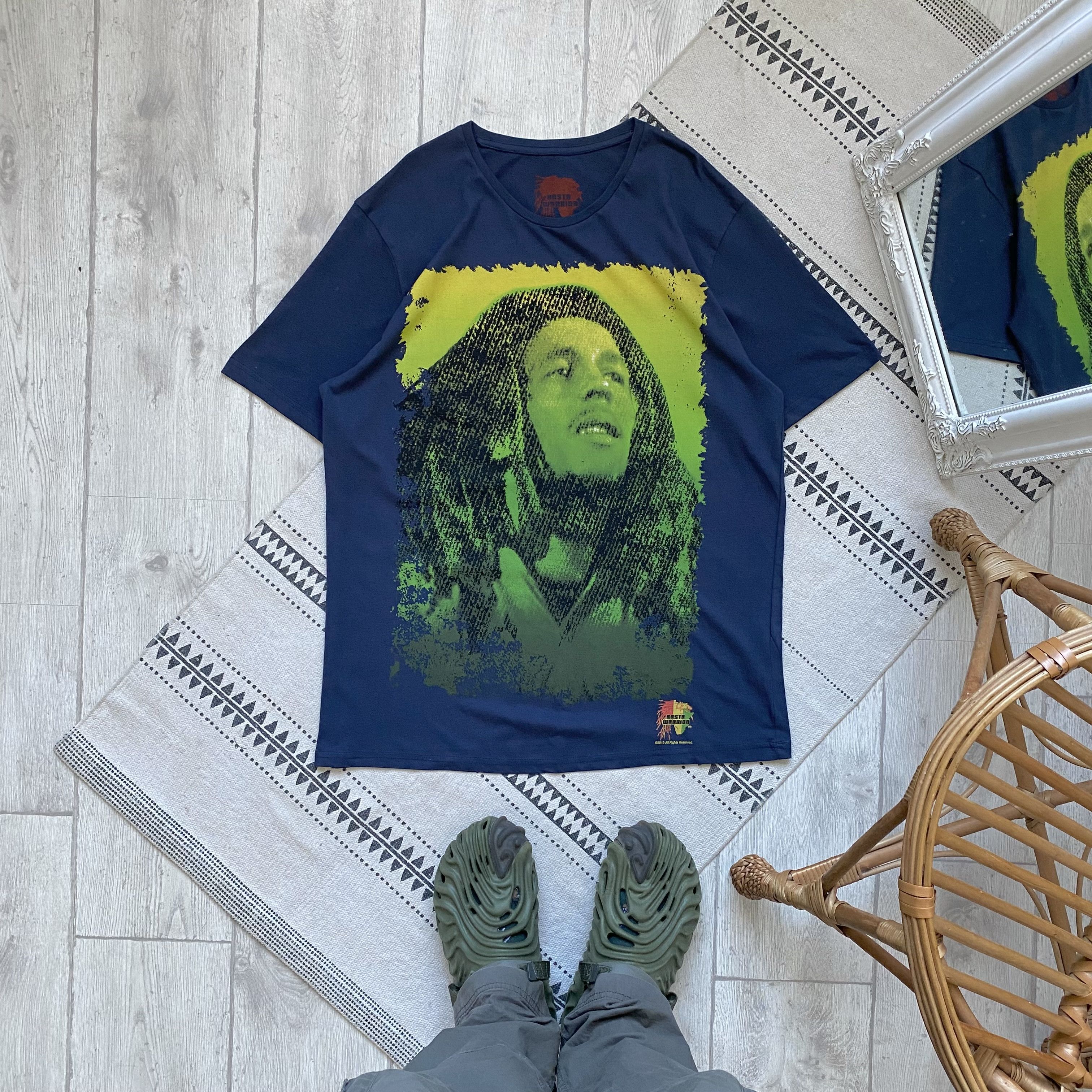 Band Tees 💚 Vintage Bob Marley tee Rasta Warrior Y2K Rap Tees Size US L / EU 52-54 / 3 - 1 Thumbnail