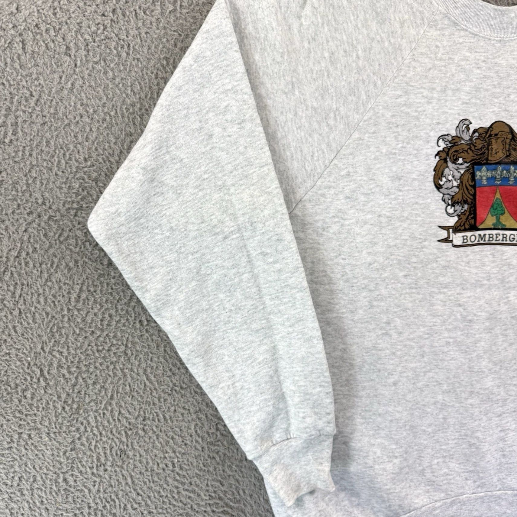 Fruit Of The Loom VINTAGE Fruit of the Loom Sweatshirt Mens XL Gray Raglan Crest 90s USA Shirt Size US XL / EU 56 / 4 - 4 Thumbnail