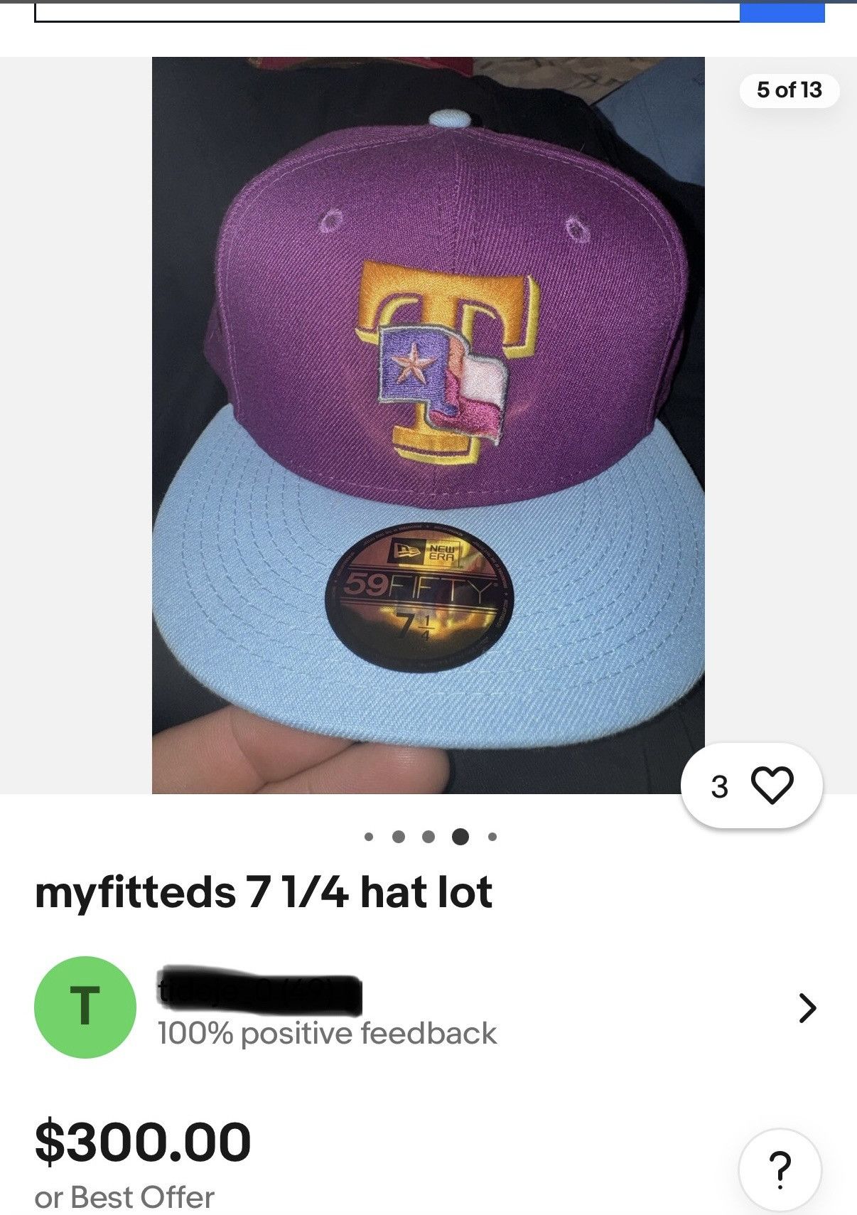 Hat Club × MyFitteds × New Era MyFitteds Texas Rangers "Wings Of Fire" Size 8 Size ONE SIZE - 7 Thumbnail