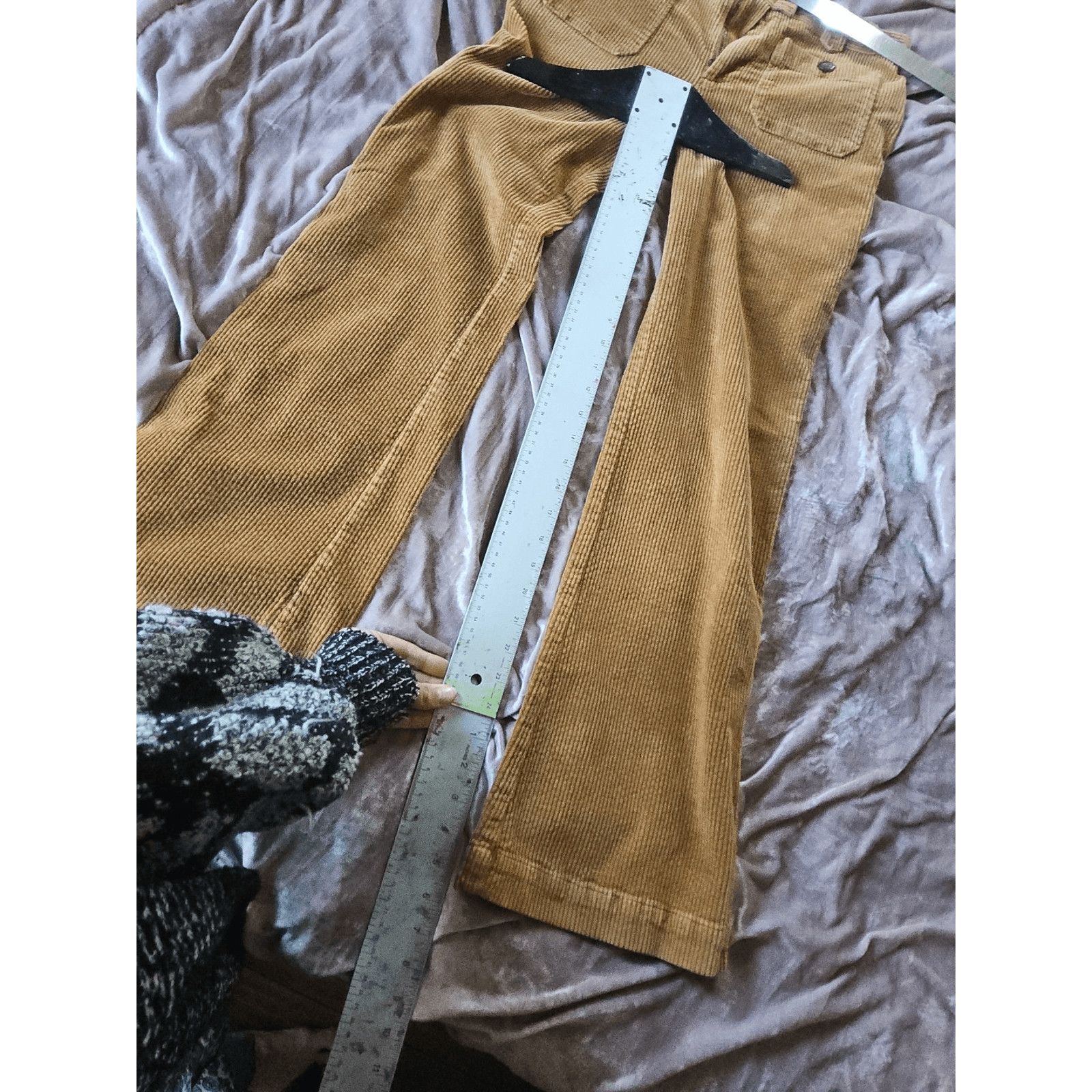 Free People Free People Women Size 8 Flared Corduroy Pants Gold Size 30" / US 8 / IT 44 - 5 Thumbnail
