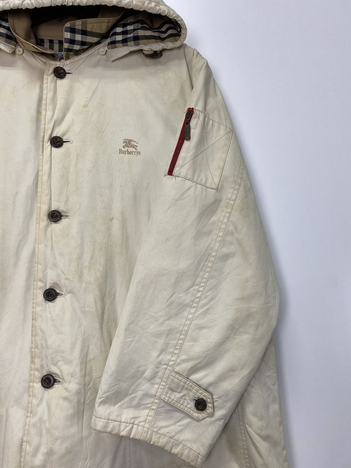 Burberry Vintage Burberry Hoodie Jacket Size US XL / EU 56 / 4 - 12 Thumbnail