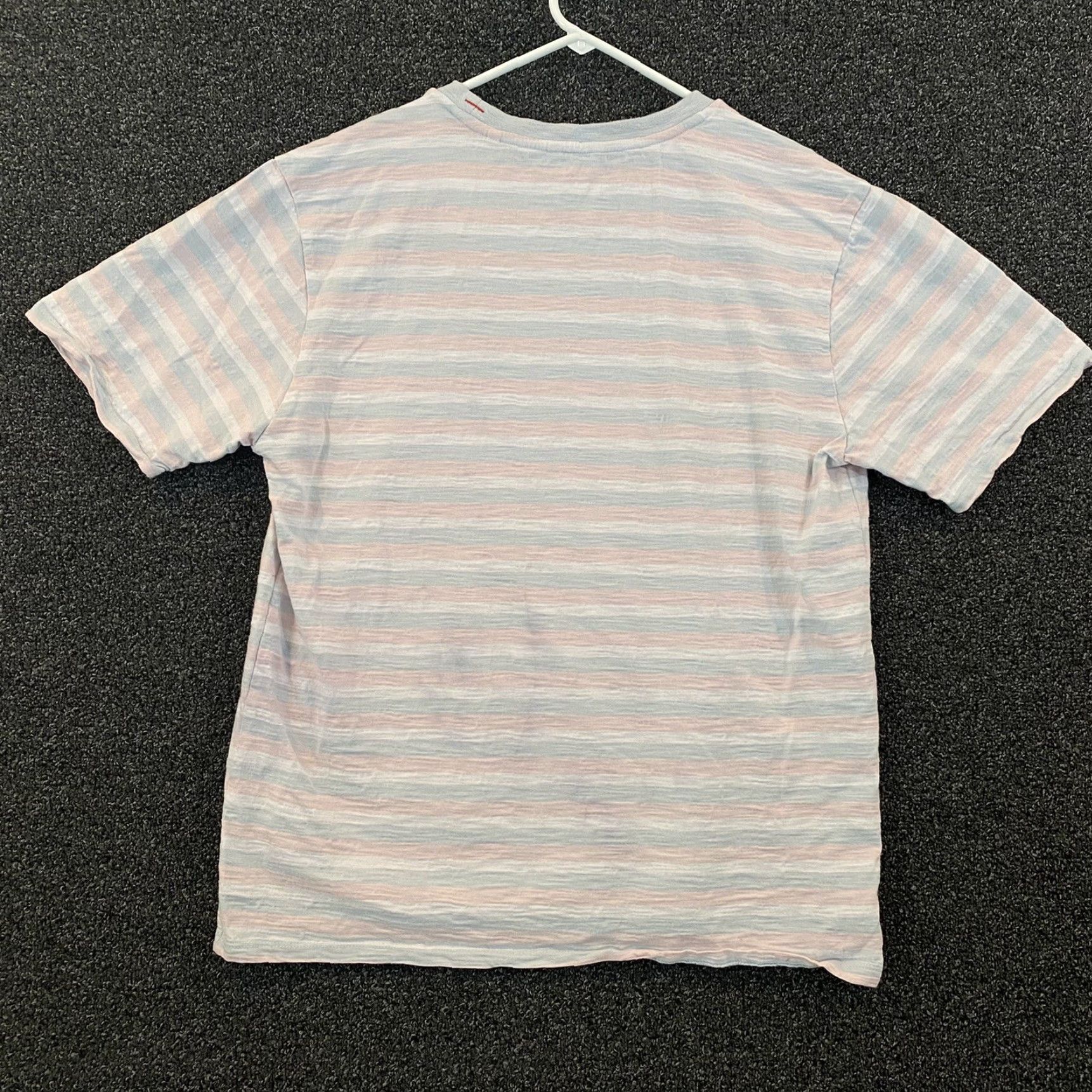 Guess A Rocky x Guess Jeans Shirt Mens Large Striped Pink Blue Cotton Candy Crew Neck Size US L / EU 52-54 / 3 - 6 Thumbnail