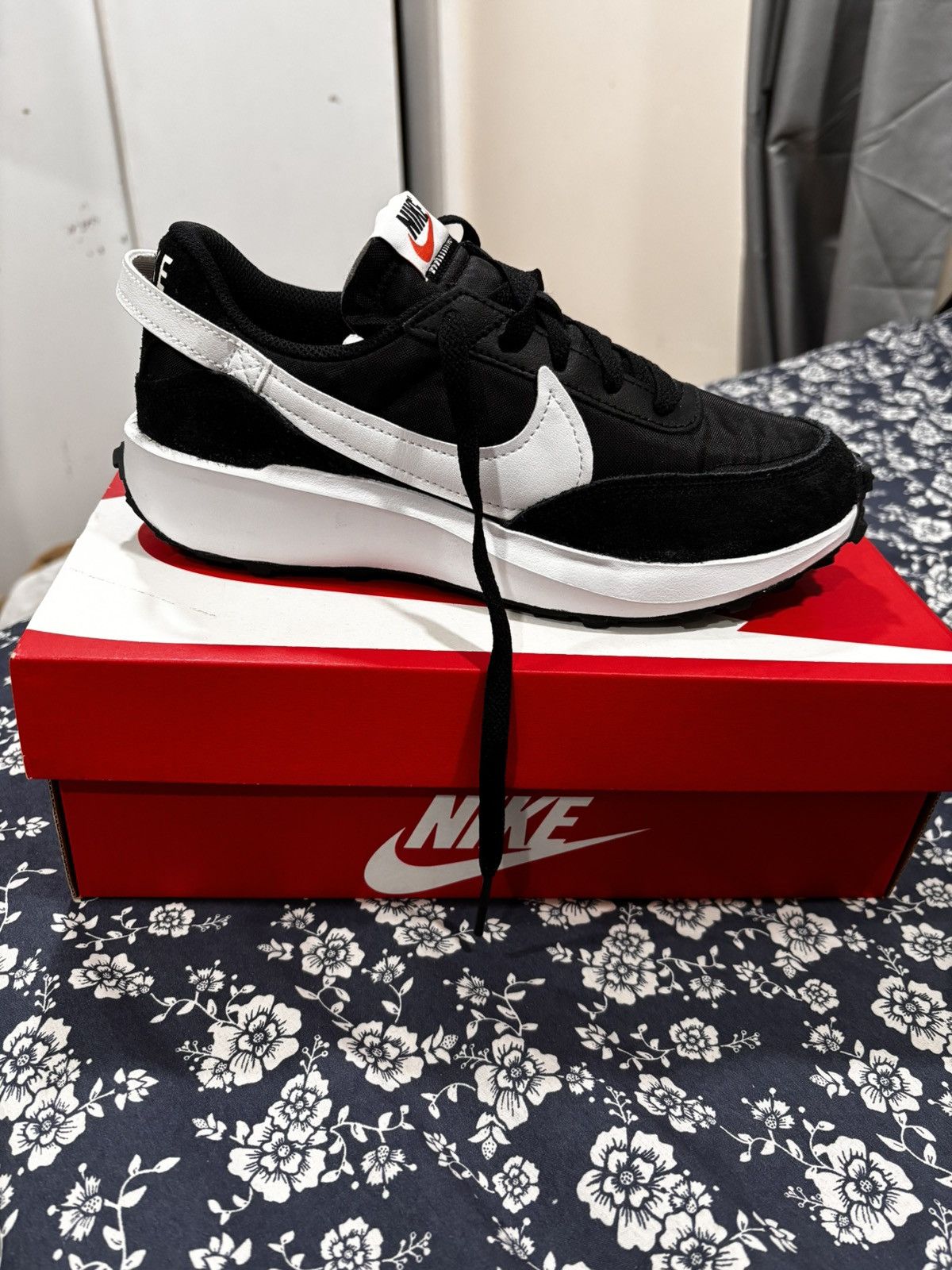 Nike Nike Air Waffle LD trainers in black and white Size US 6.5 / IT 36.5 - 4 Thumbnail
